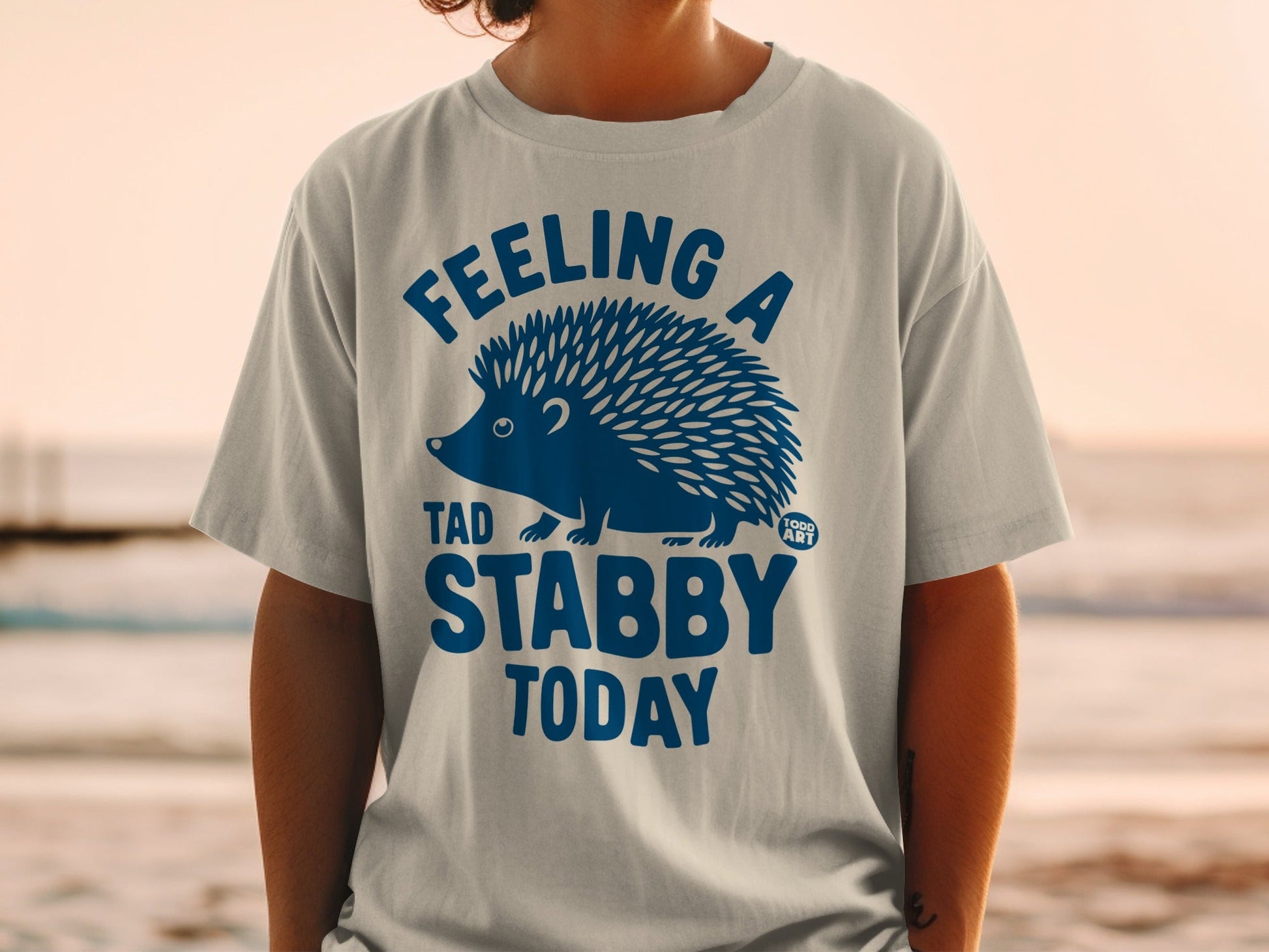 Feeling A Tad Stabby Today Hedgehog T-shirt