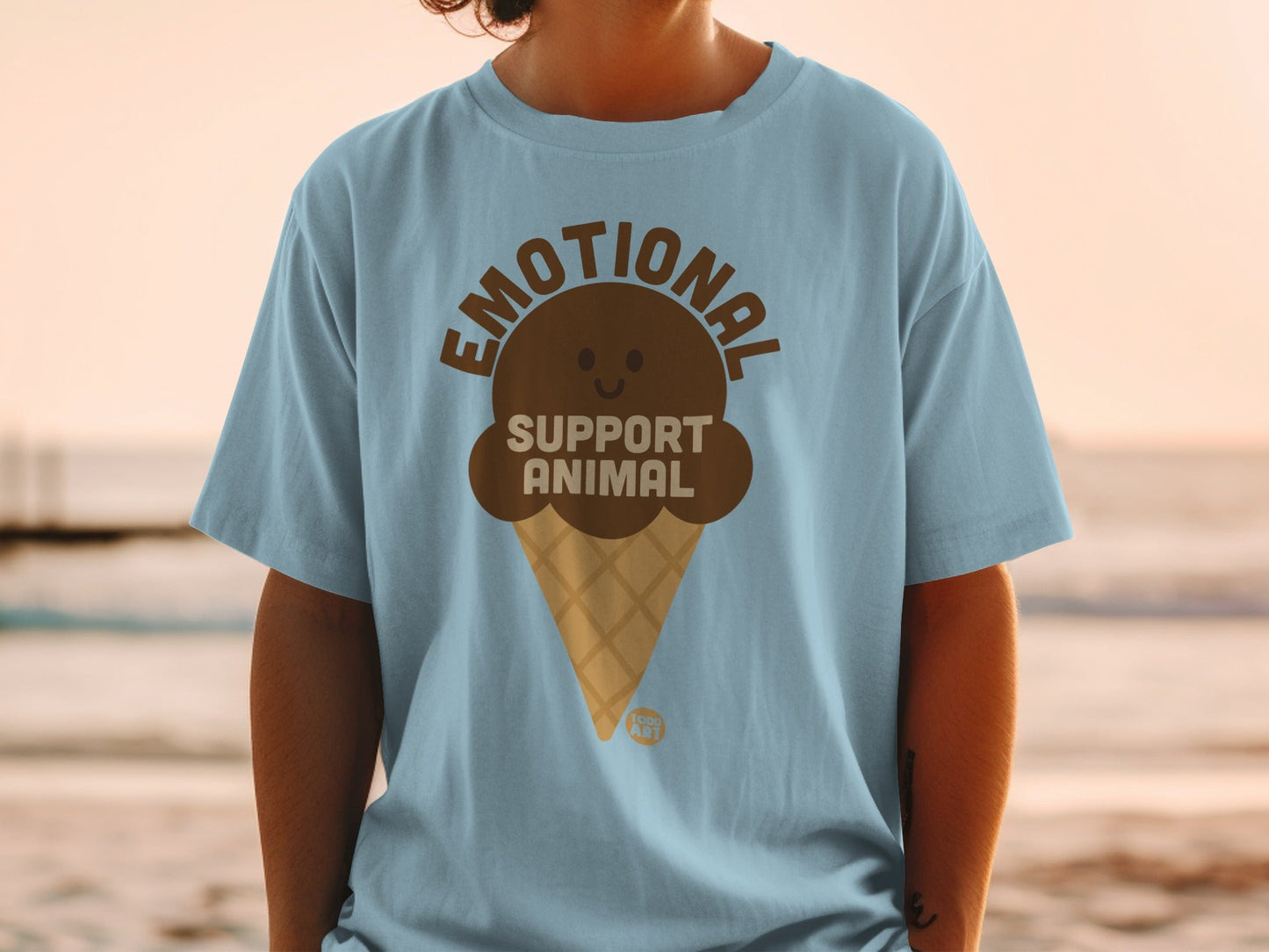 Emotional Support Animal Ice Cream Cone T-Shirt