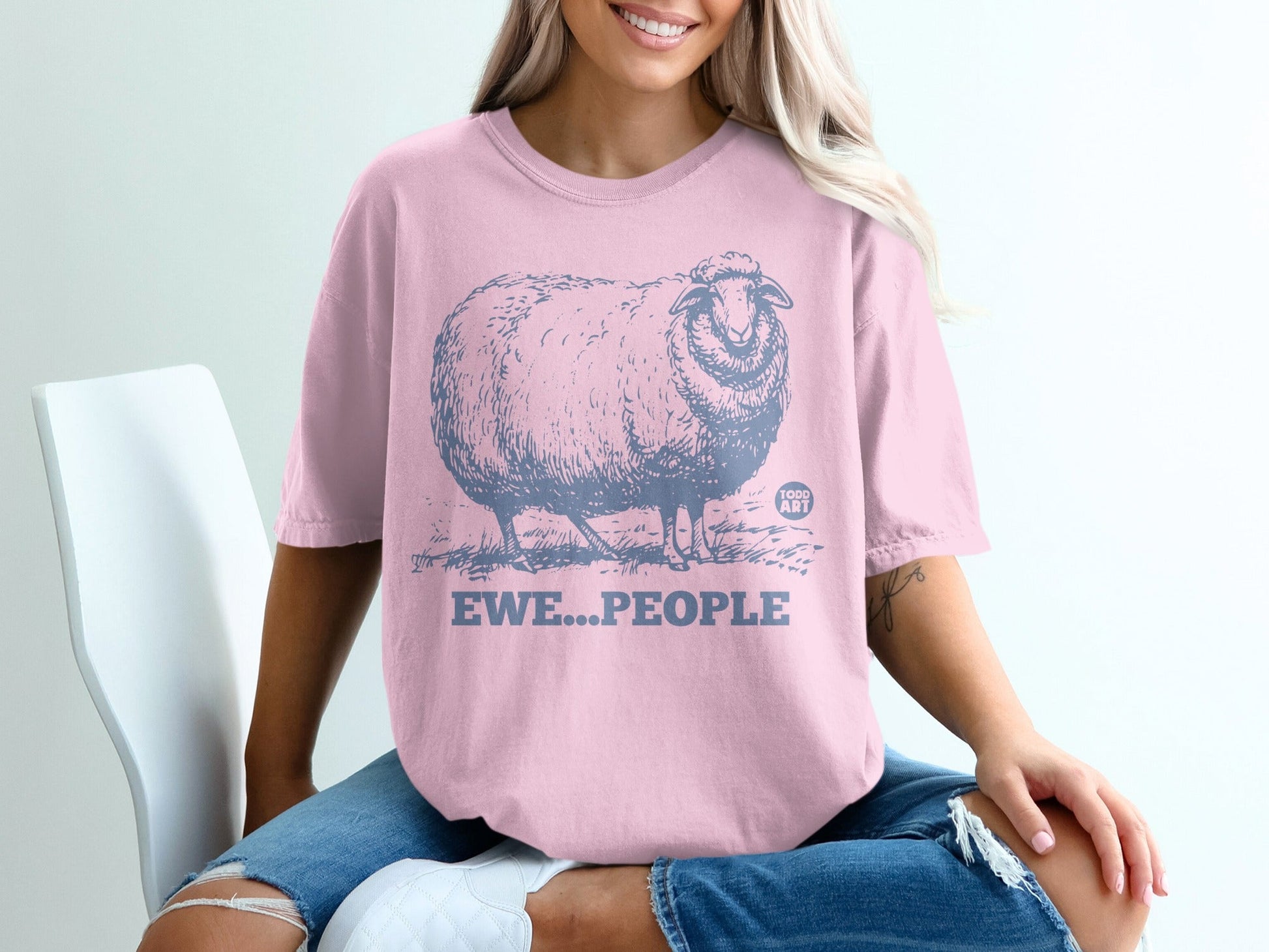 Ewe People Funny Sheep Graphic Tee Shirt Clothing