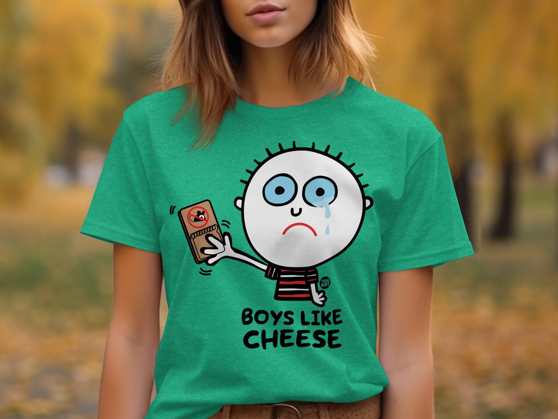 Boys Like Cheese Graphic Tee Shirt Product