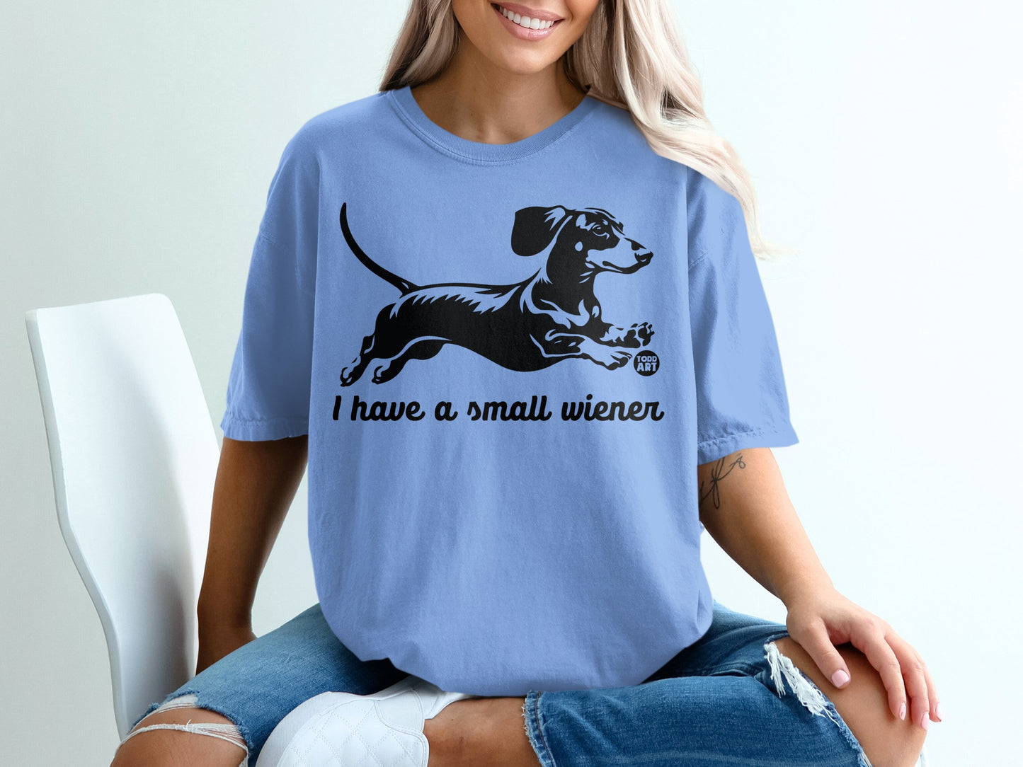 I Have a Small Wiener Dachshund Graphic T-Shirt