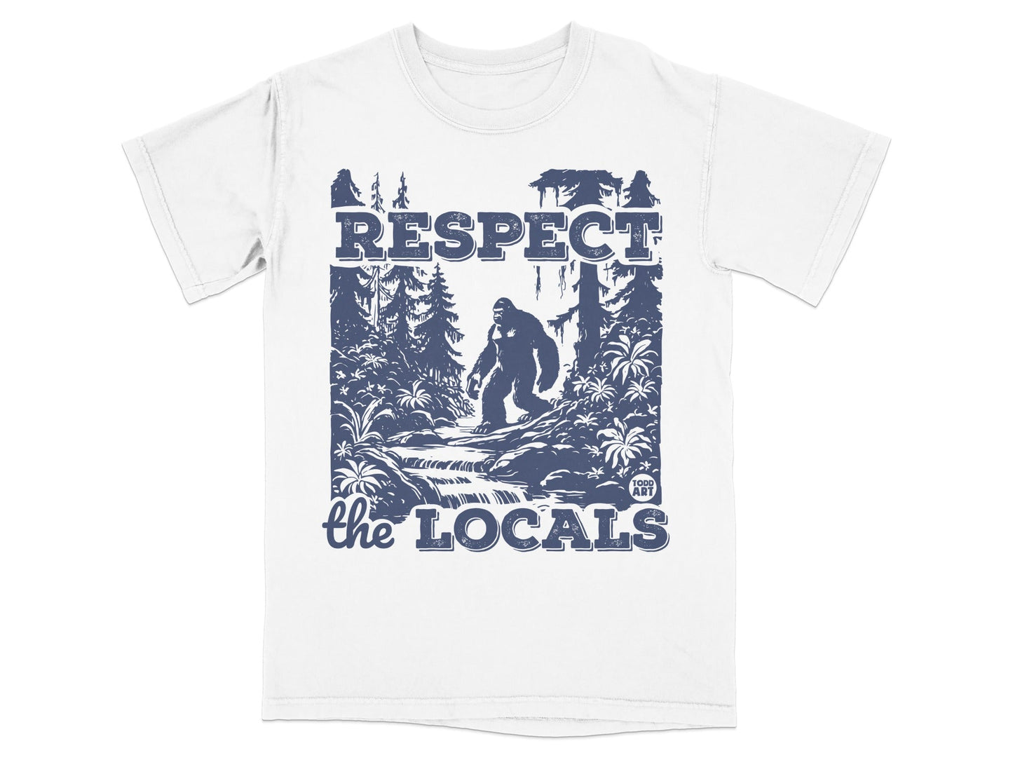 Respect the Locals Bigfoot Graphic T-Shirt