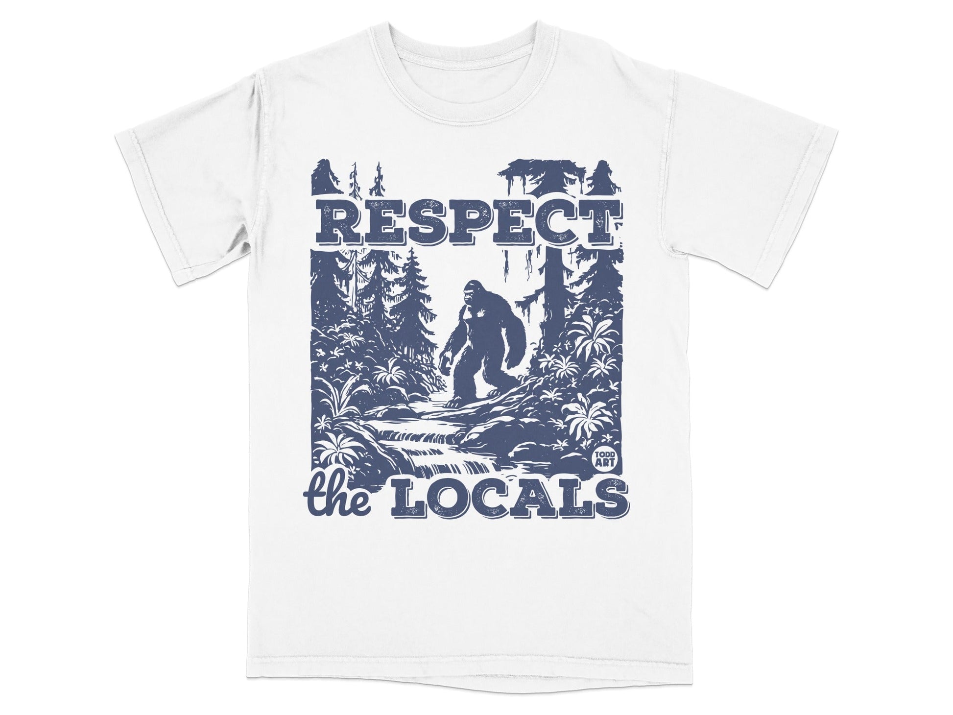Respect the Locals Bigfoot Graphic T-Shirt