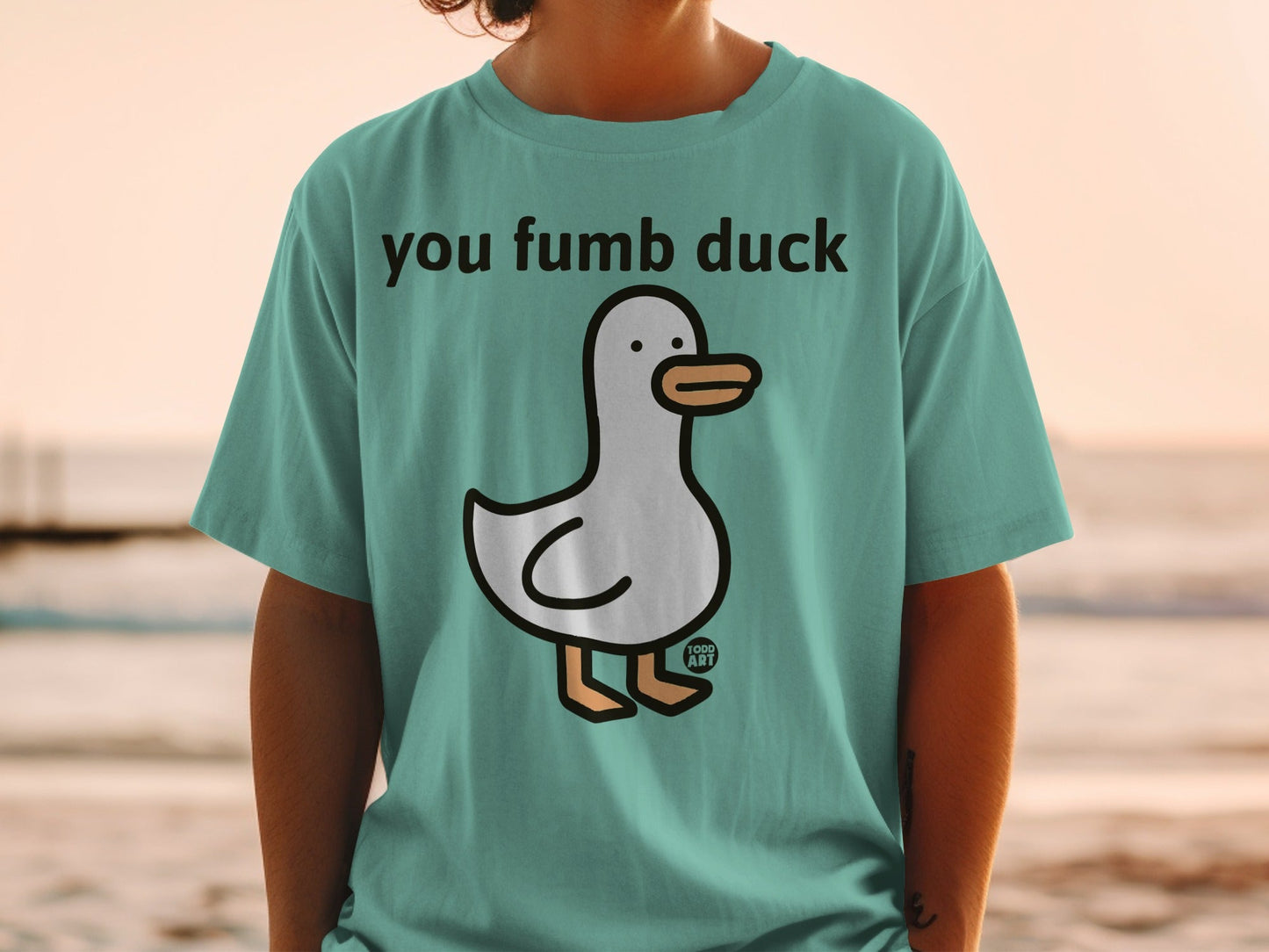 Comical You Fumb Duck Graphic Tee for All Ages