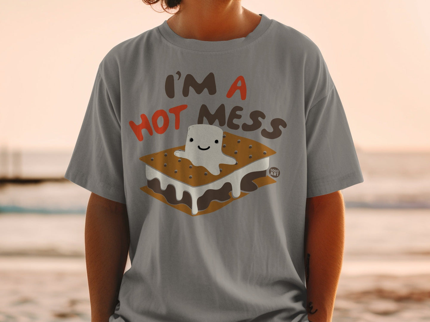 I'm a Hot Mess Cute S'mores Graphic Tee Shirt