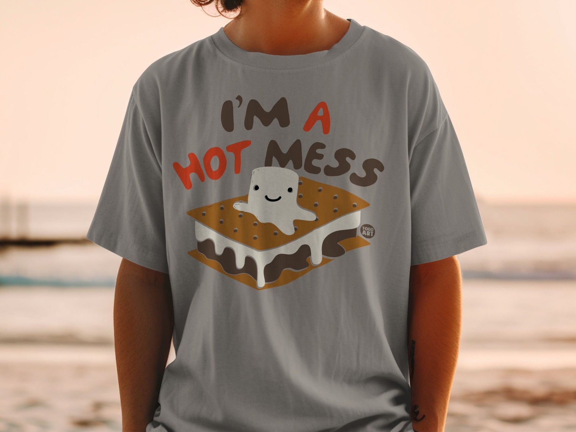 I'm a Hot Mess Cute S'mores Graphic Tee Shirt