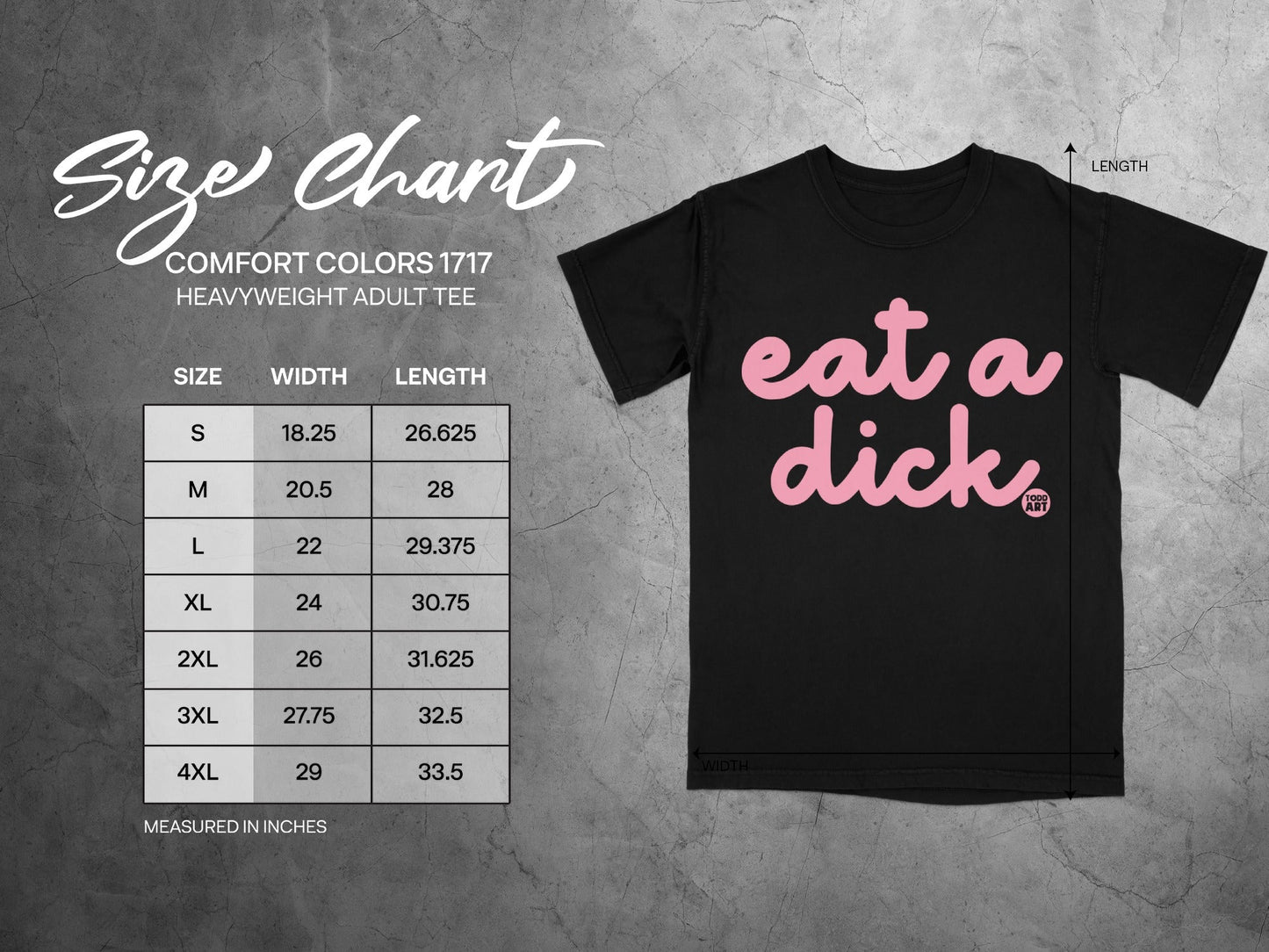 Eat a Dick Heavyweight Adult Tee Bold Statement Shirt