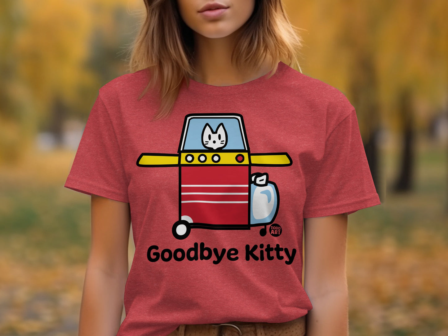 Goodbye Kitty Fun Graphic Women's T-Shirt