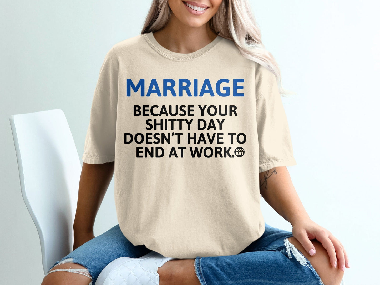 MARRIAGE Because Your Shitty Day Doesn't Have To End Shirt