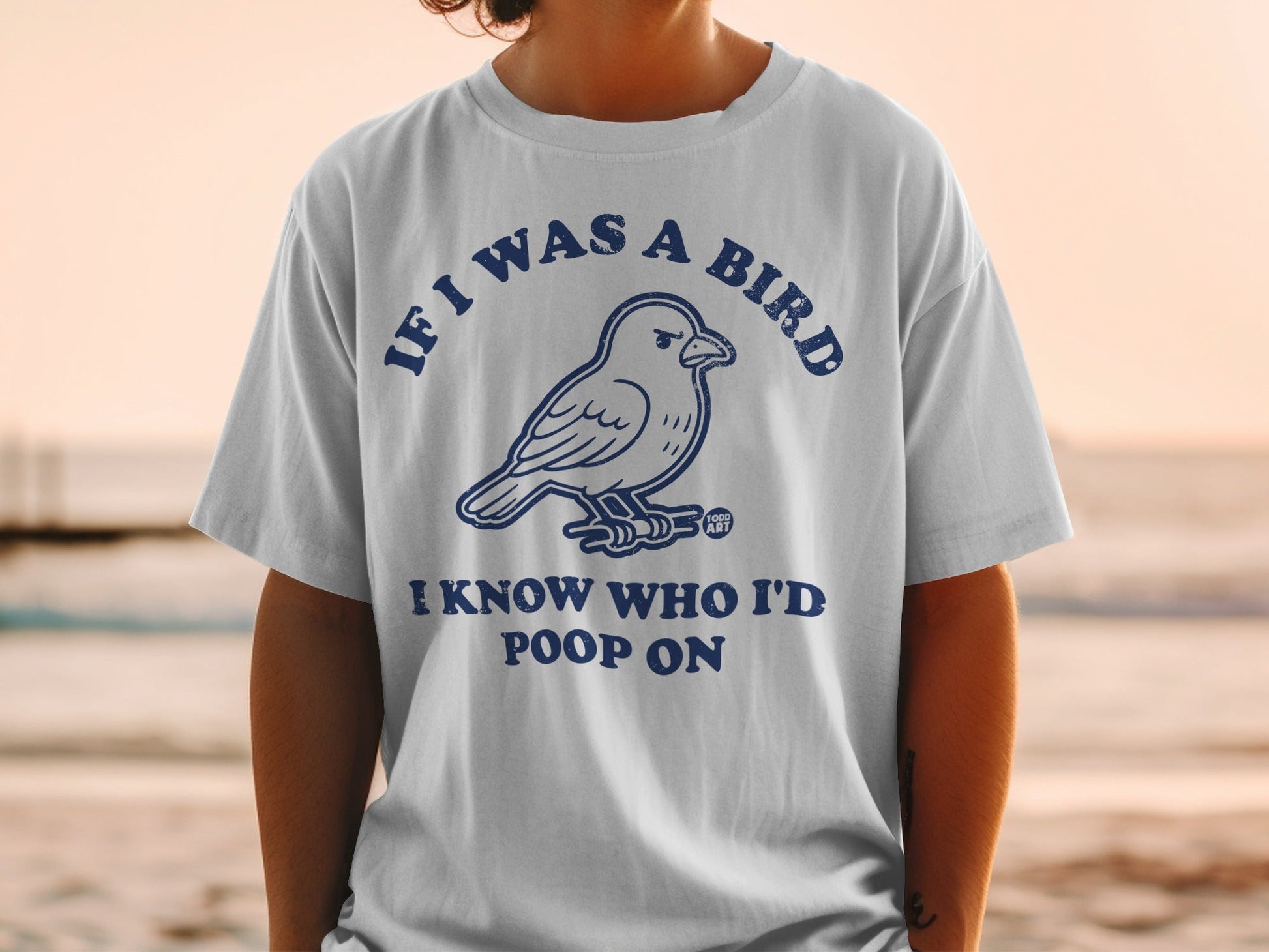 If I Was a Bird Know Who I'd Poop On Graphic T-shirt
