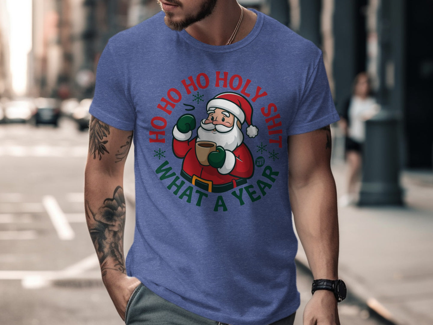 Ho Ho Holy Shit What a Year Santa T-shirt