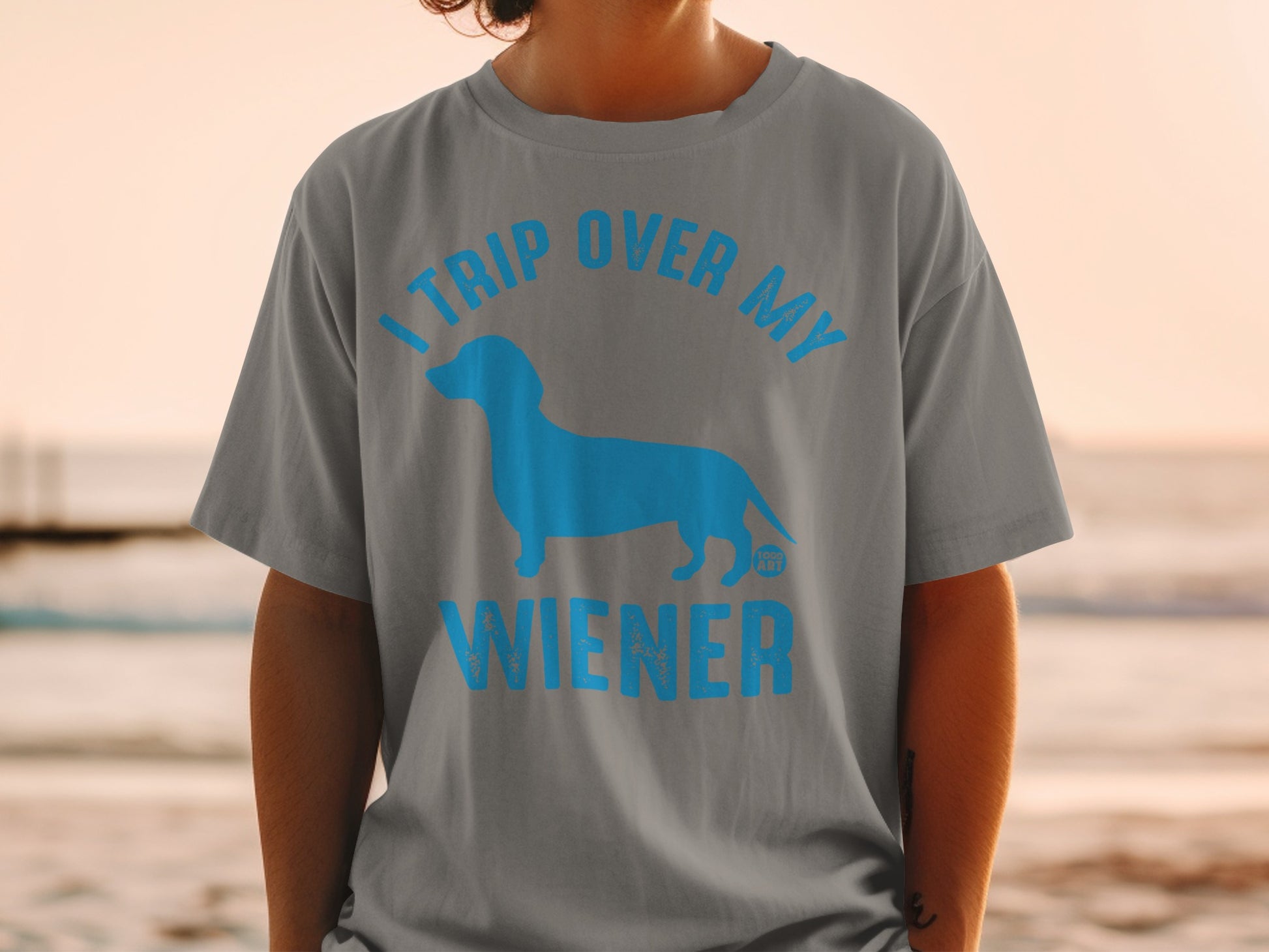 I Trip Over My Wiener Funny Dachshund T-Shirt