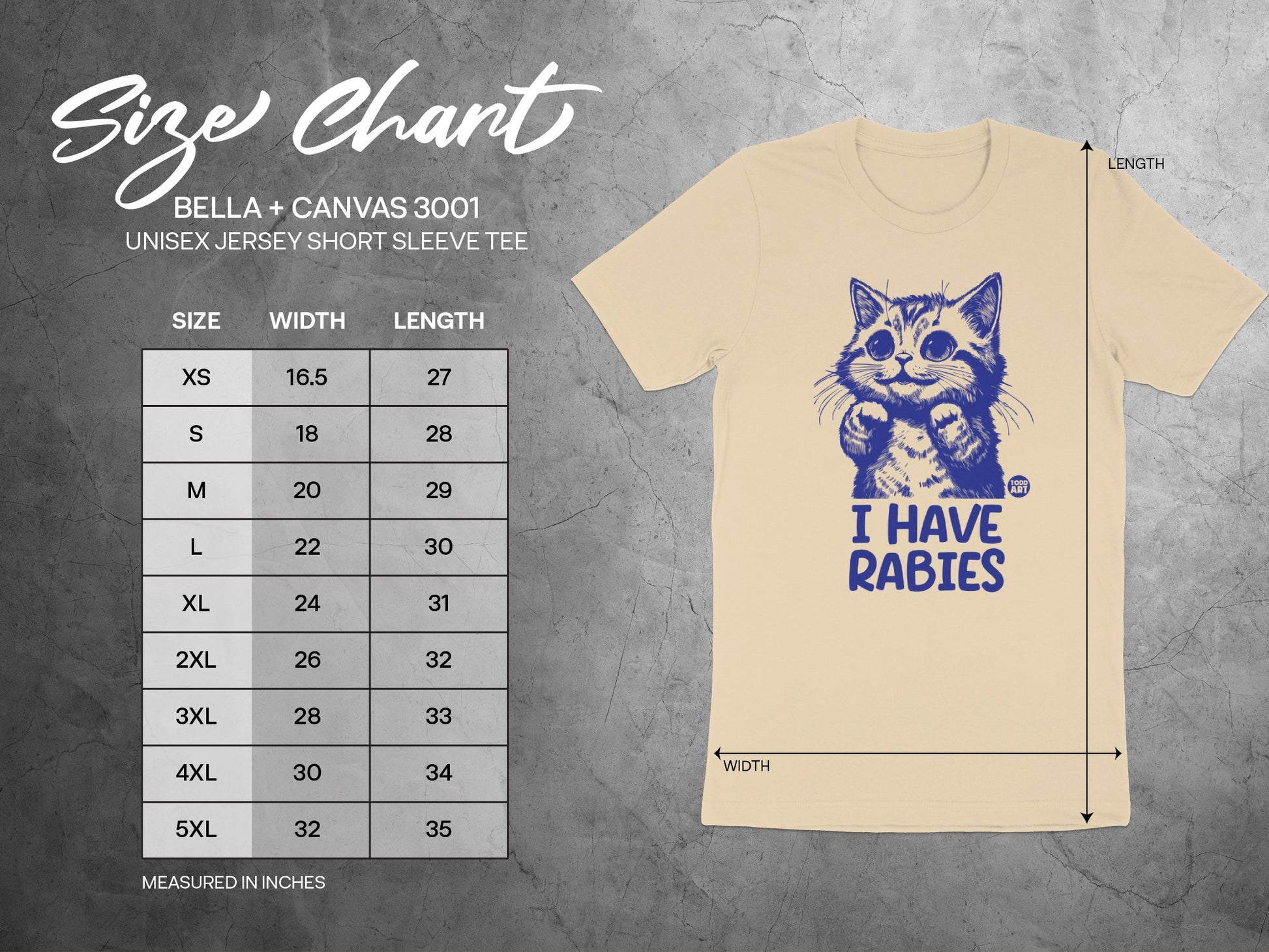 Cute Cat Graphic Tee I Have Rabies Funny T-shirt