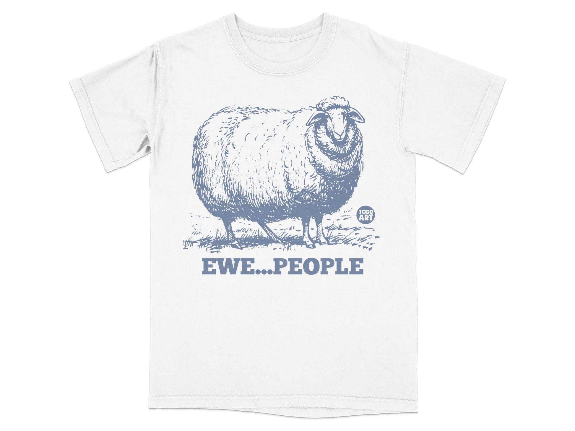 Ewe People Sheep Graphic Tee Shirt Fun Humor Clothing