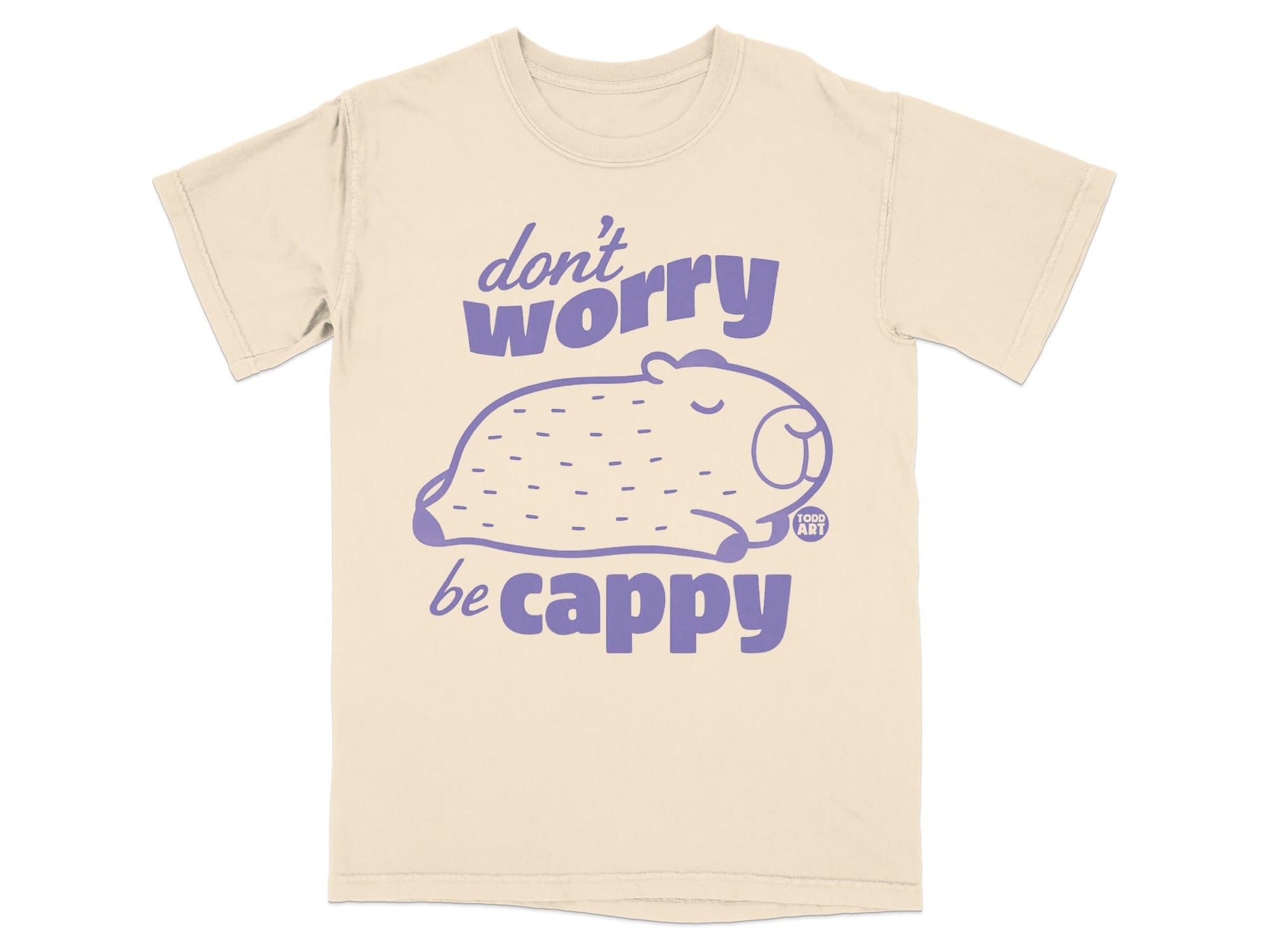 Don't Worry Be Cappy Todd Art Graphic T-Shirt