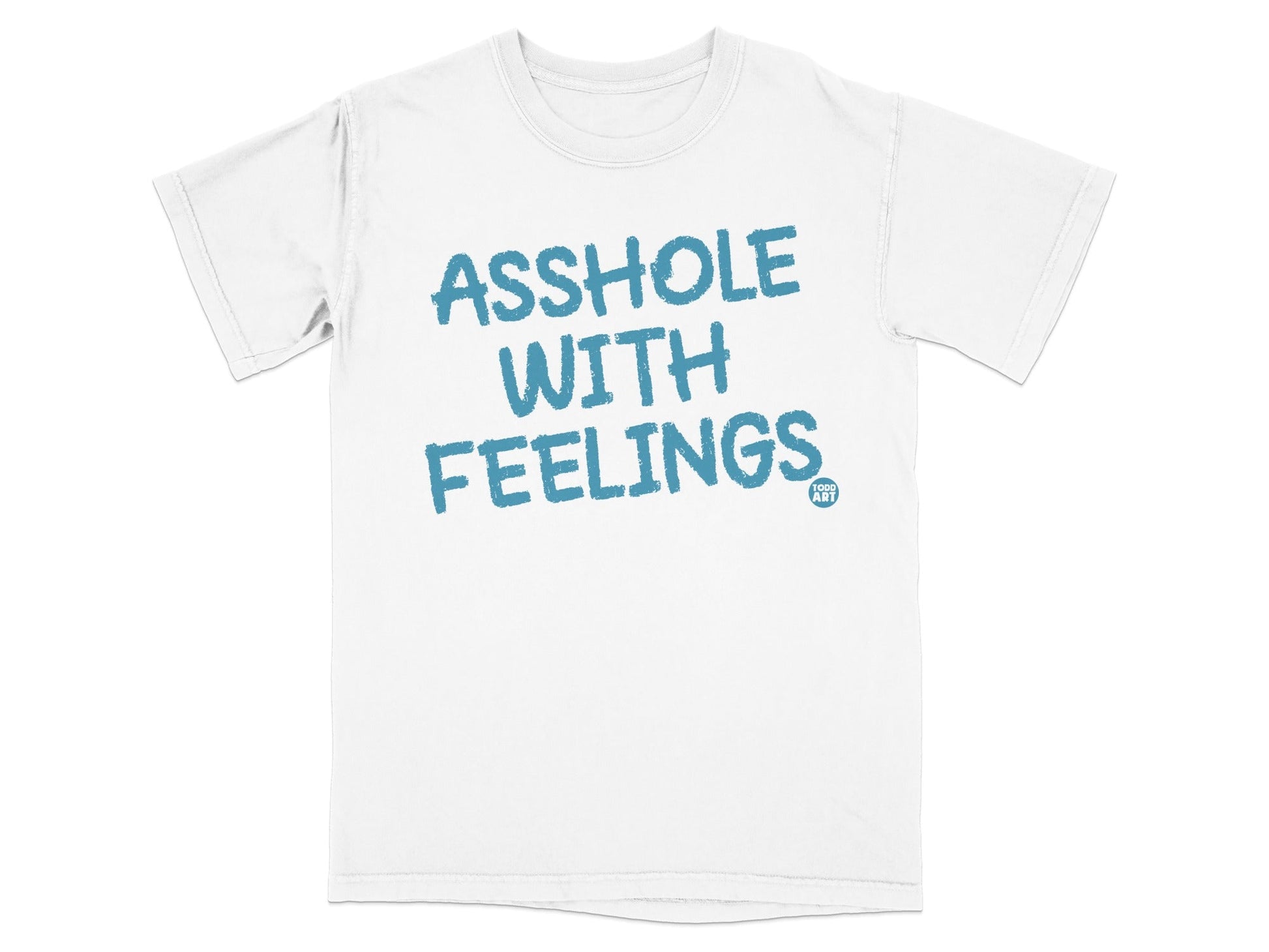 Asshole With Feelings Statement T-Shirt Retro Style