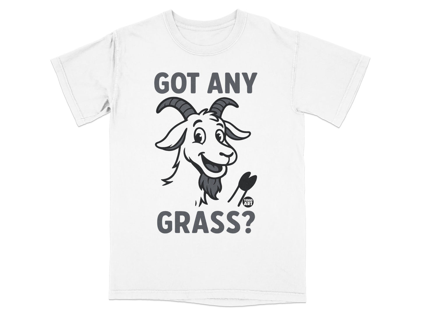 Got Any Grass Goat Cartoon Fun T-Shirt For Animal Lovers