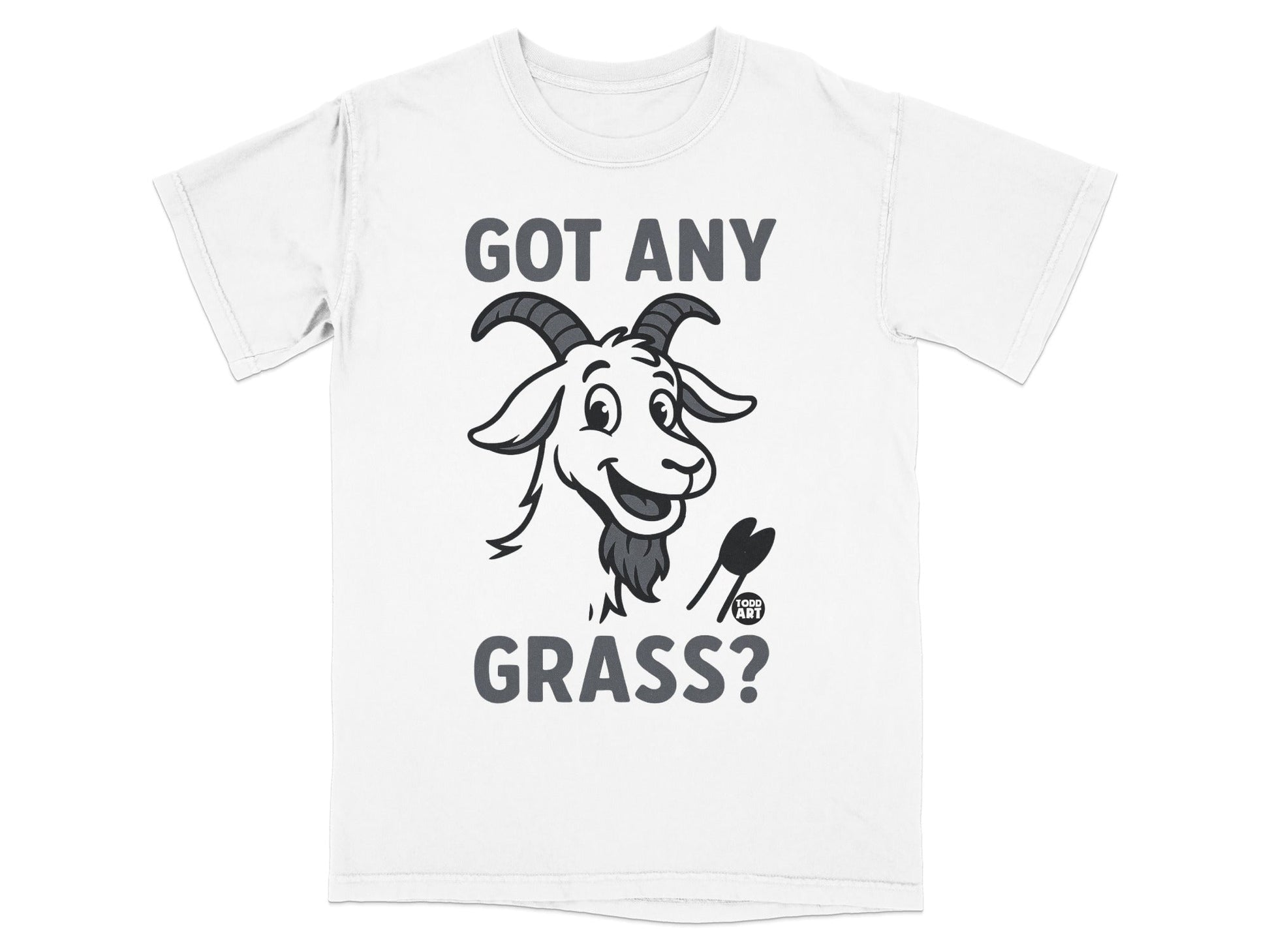 Got Any Grass Goat Cartoon Fun T-Shirt For Animal Lovers
