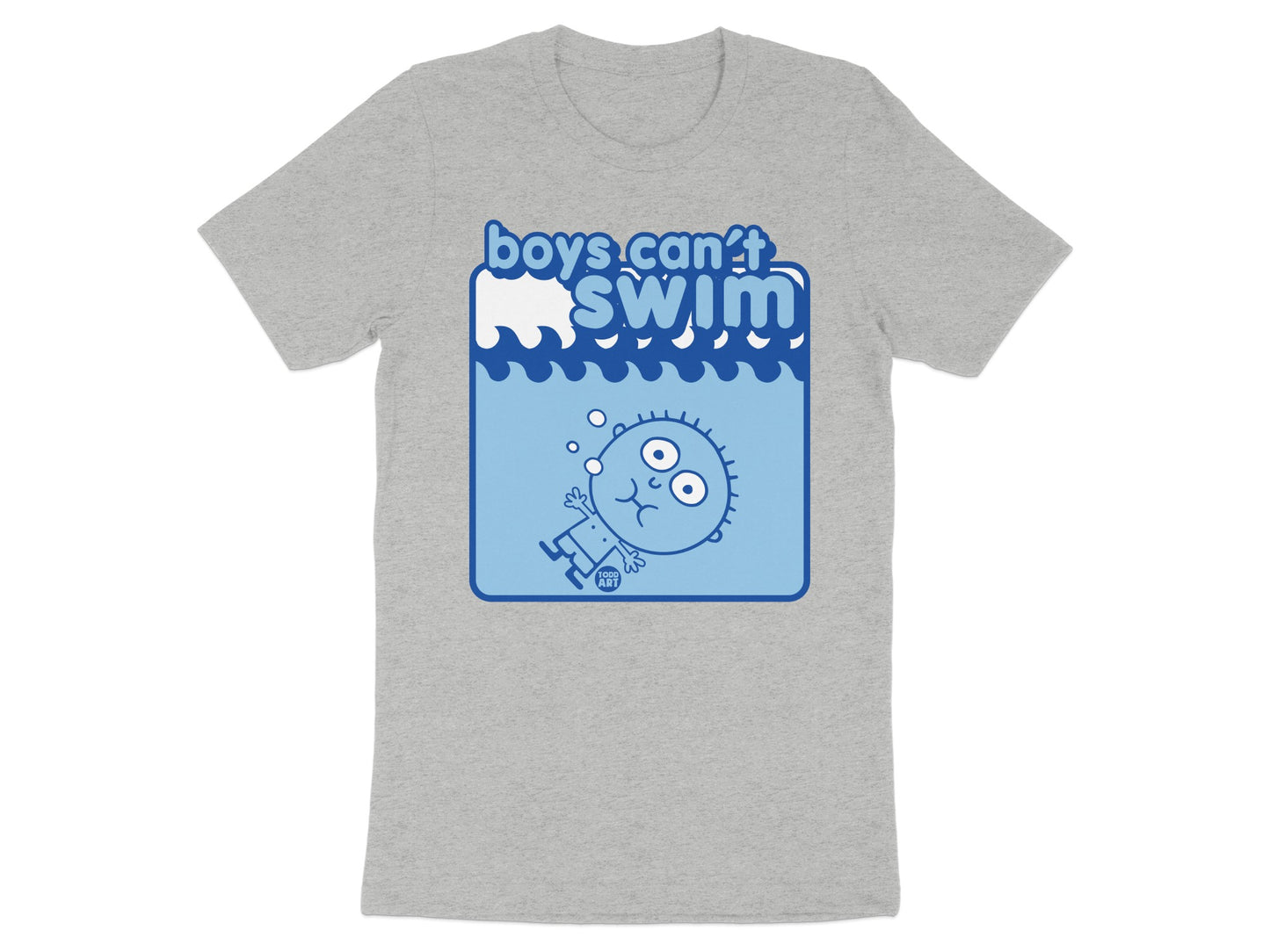 Boys Can't Swim Funny Graphic T-shirt
