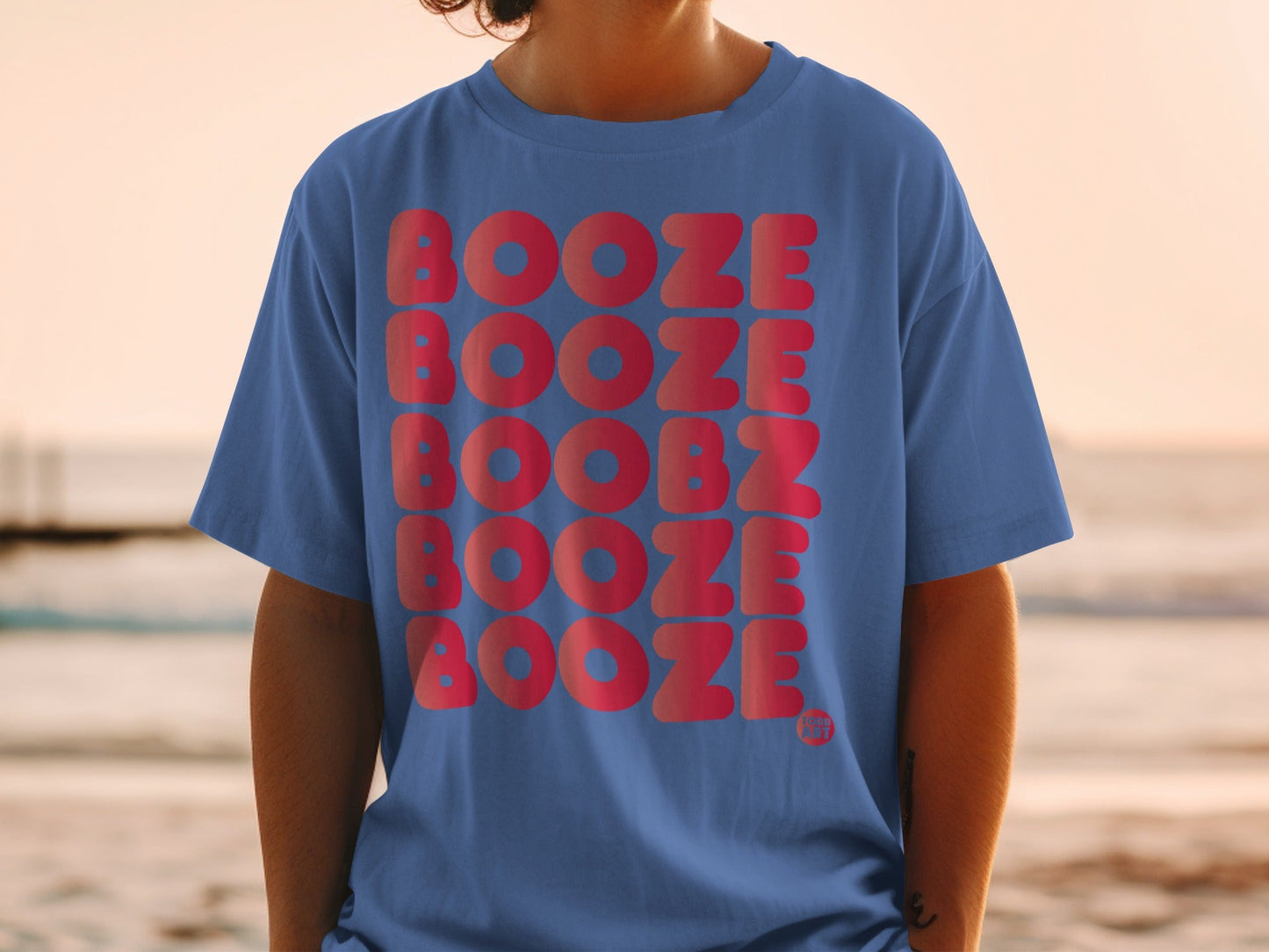 Booze Booze Boobz Booze Graphic T-shirt
