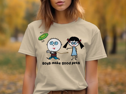 Boys Make Good Pets Fun Graphic Tee Product
