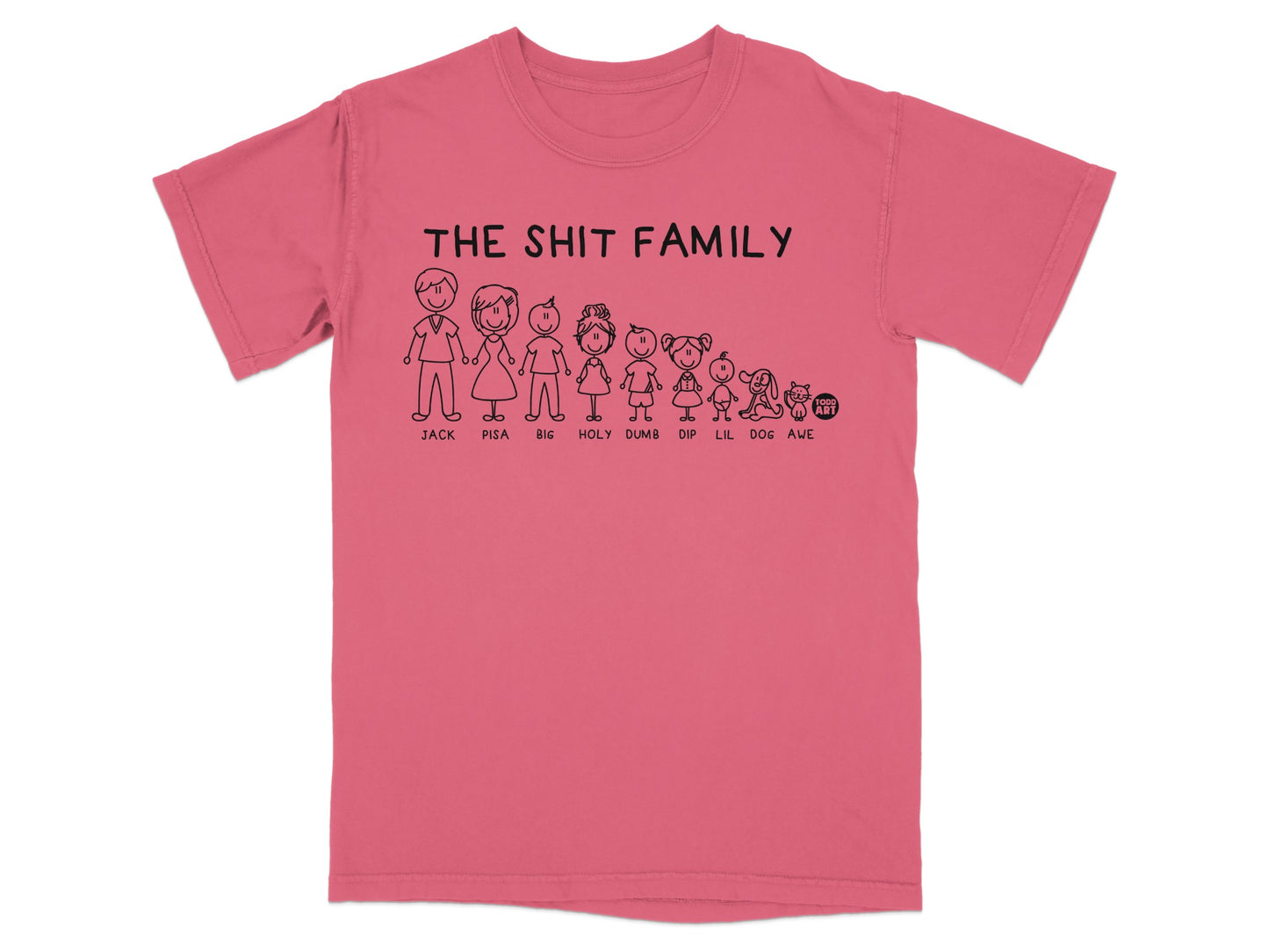 THE SHIT FAMILY Funny Stick Figure Family Names product type