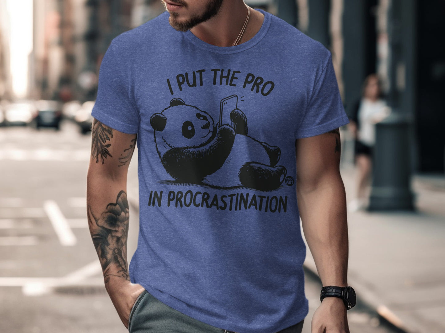 I Put The Pro In Procrastination Panda T-Shirt