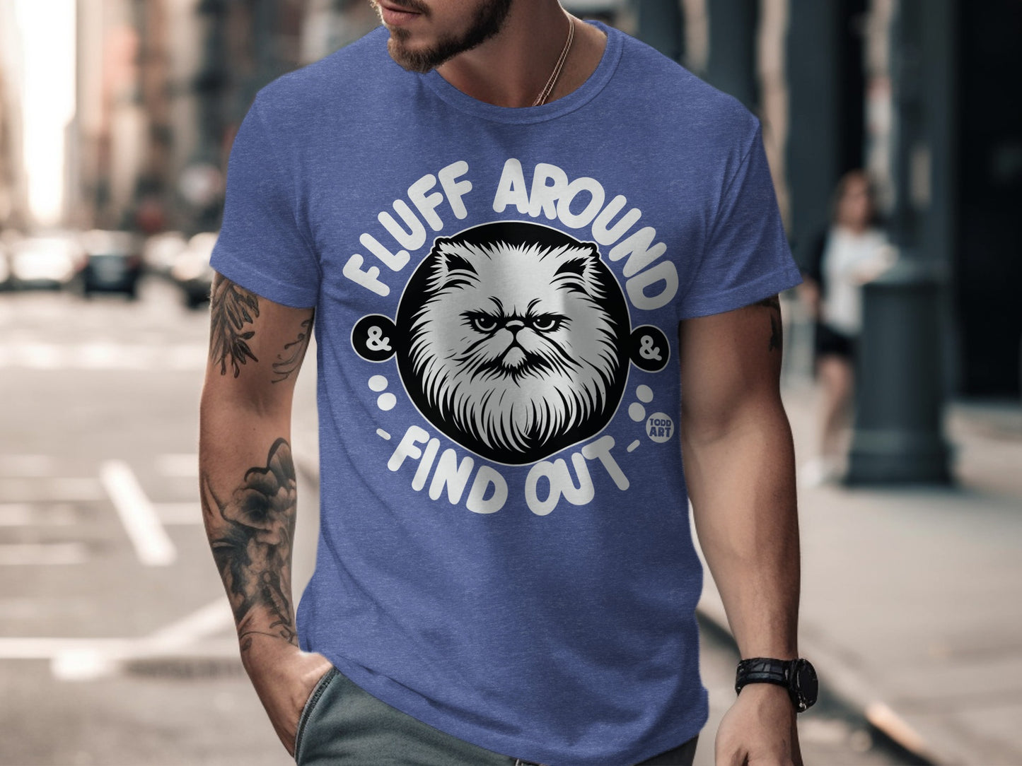 Fluff Around and Find Out Cat Graphic T-Shirt