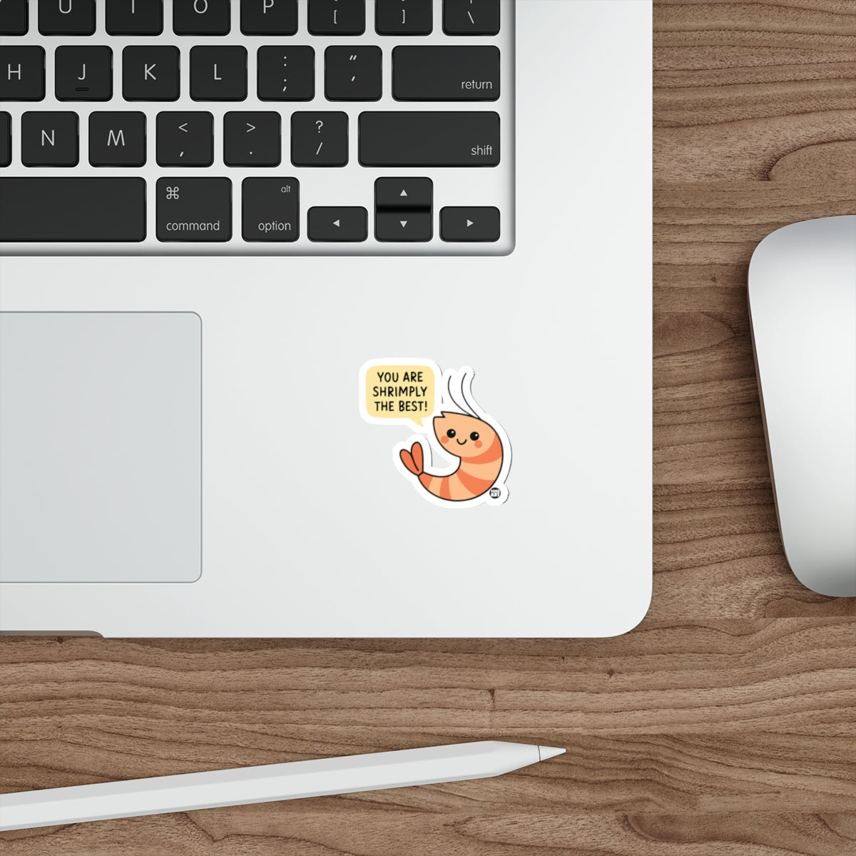 You Are Shrimply The Best Cute Shrimp Sticker