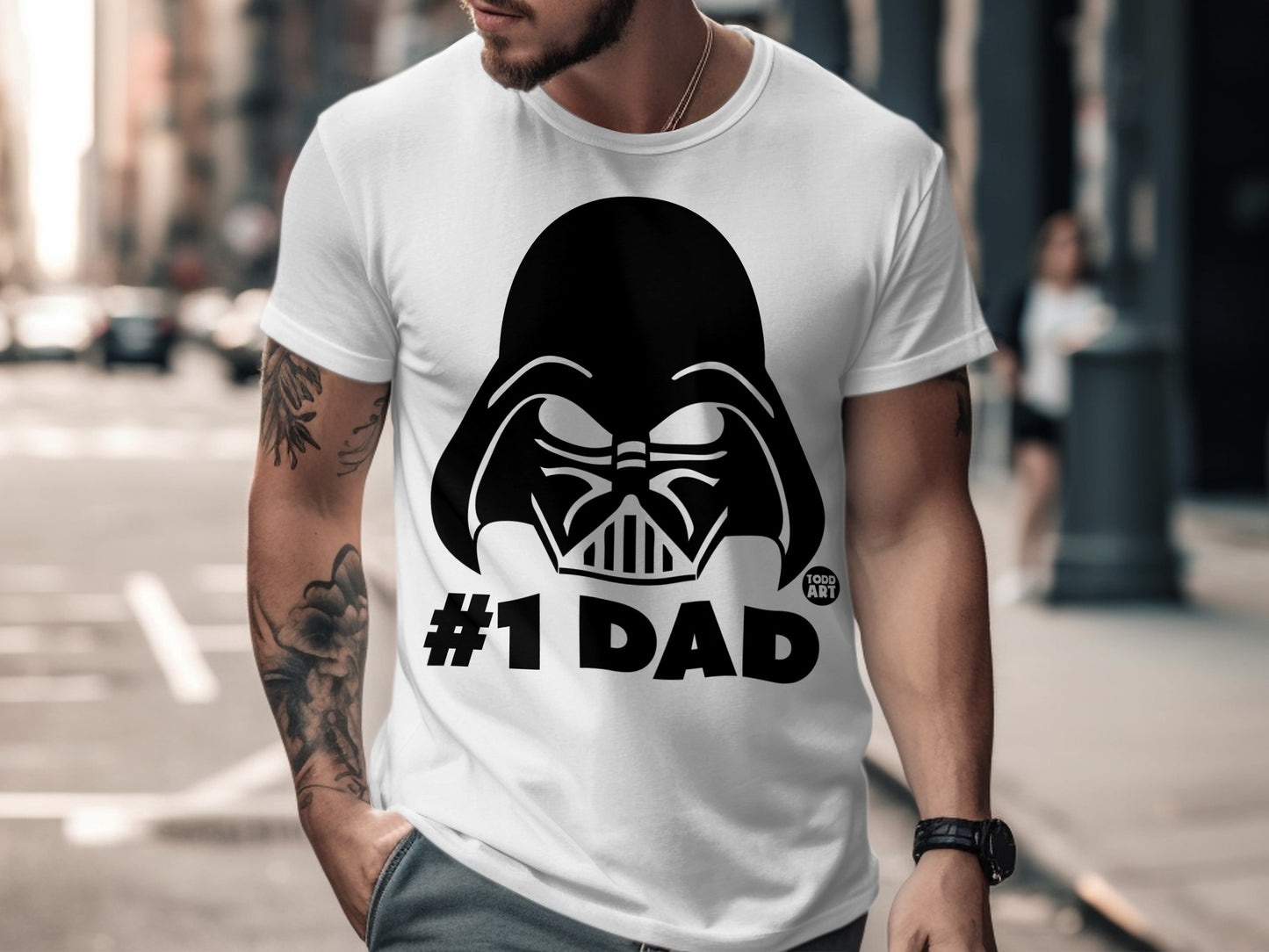 Darth Vader #1 Dad Graphic T-Shirt