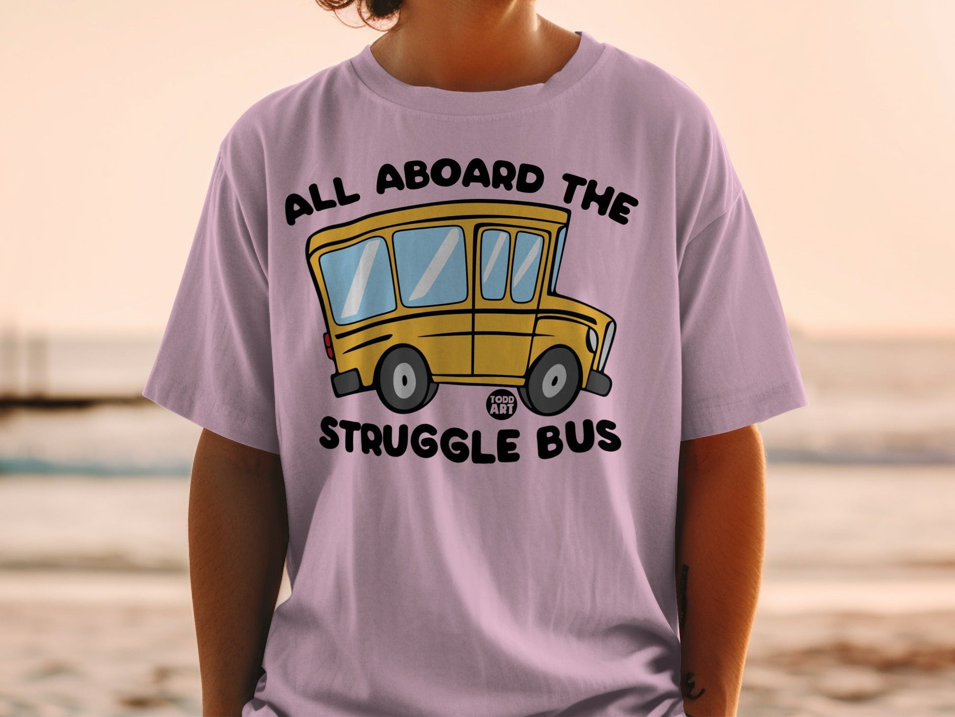 All Aboard The Struggle Bus Graphic T-Shirt