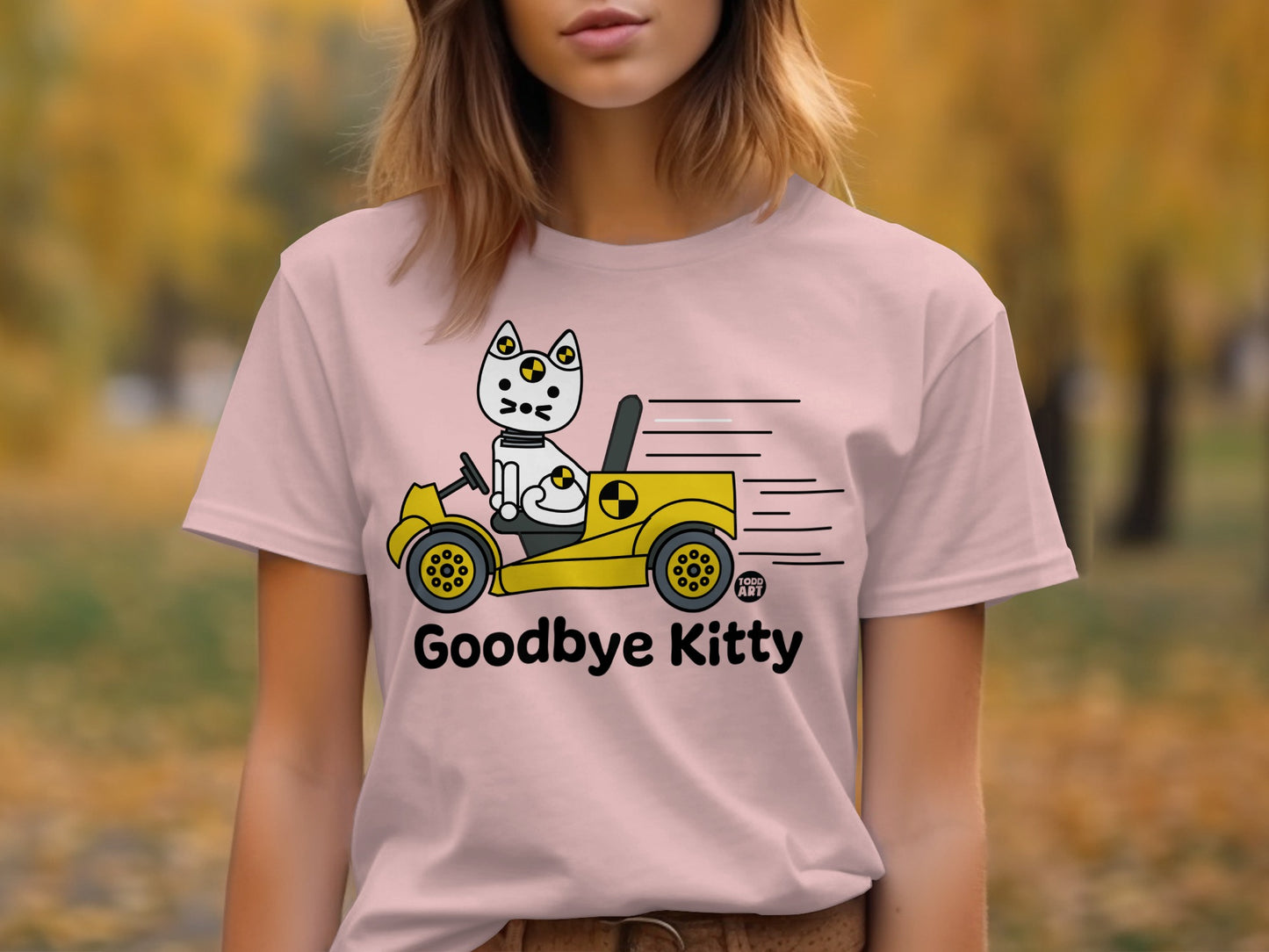 Goodbye Kitty Graphic T-Shirt for Casual Wear