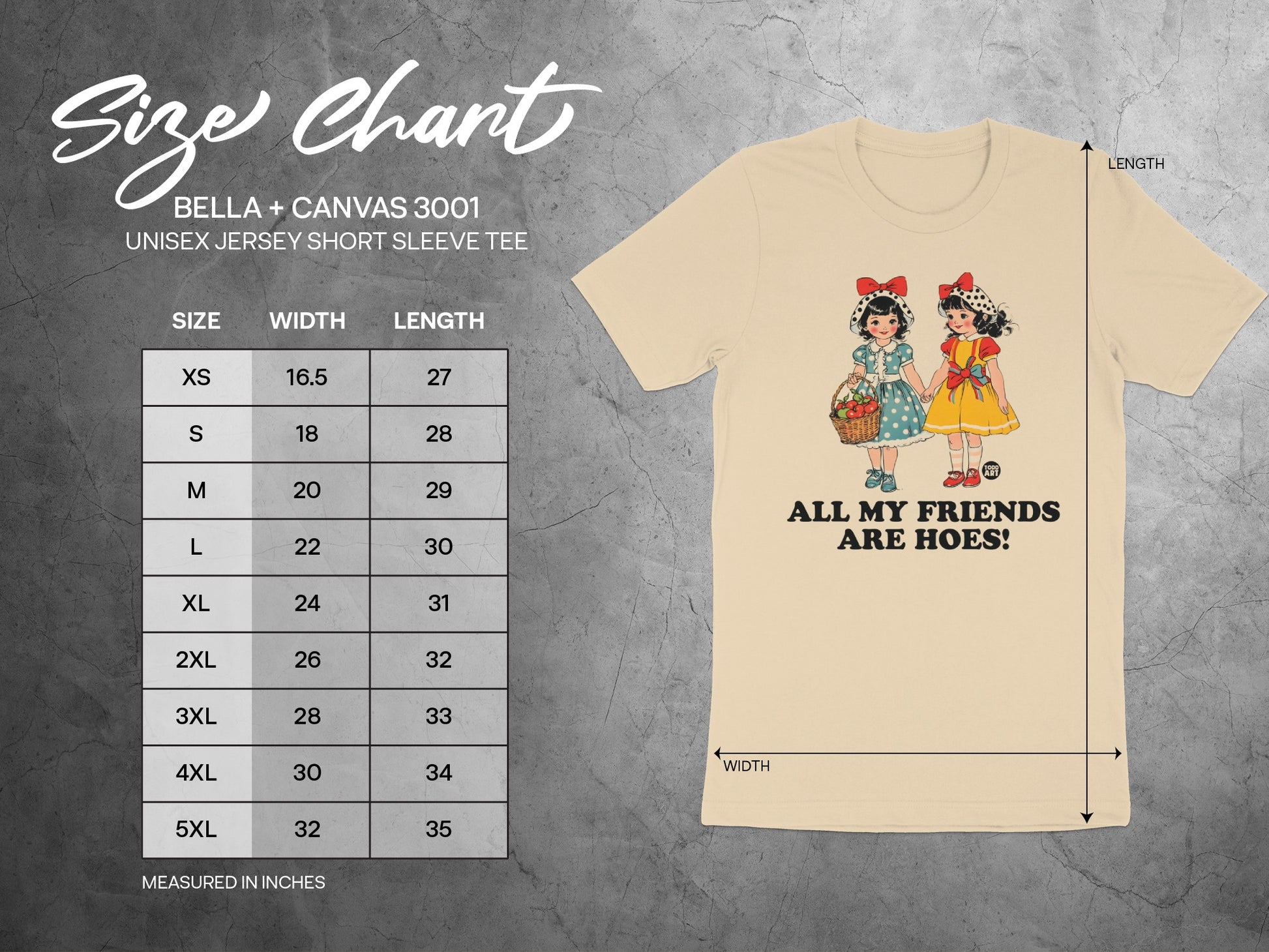 All My Friends Are Hoes Graphic Tee
