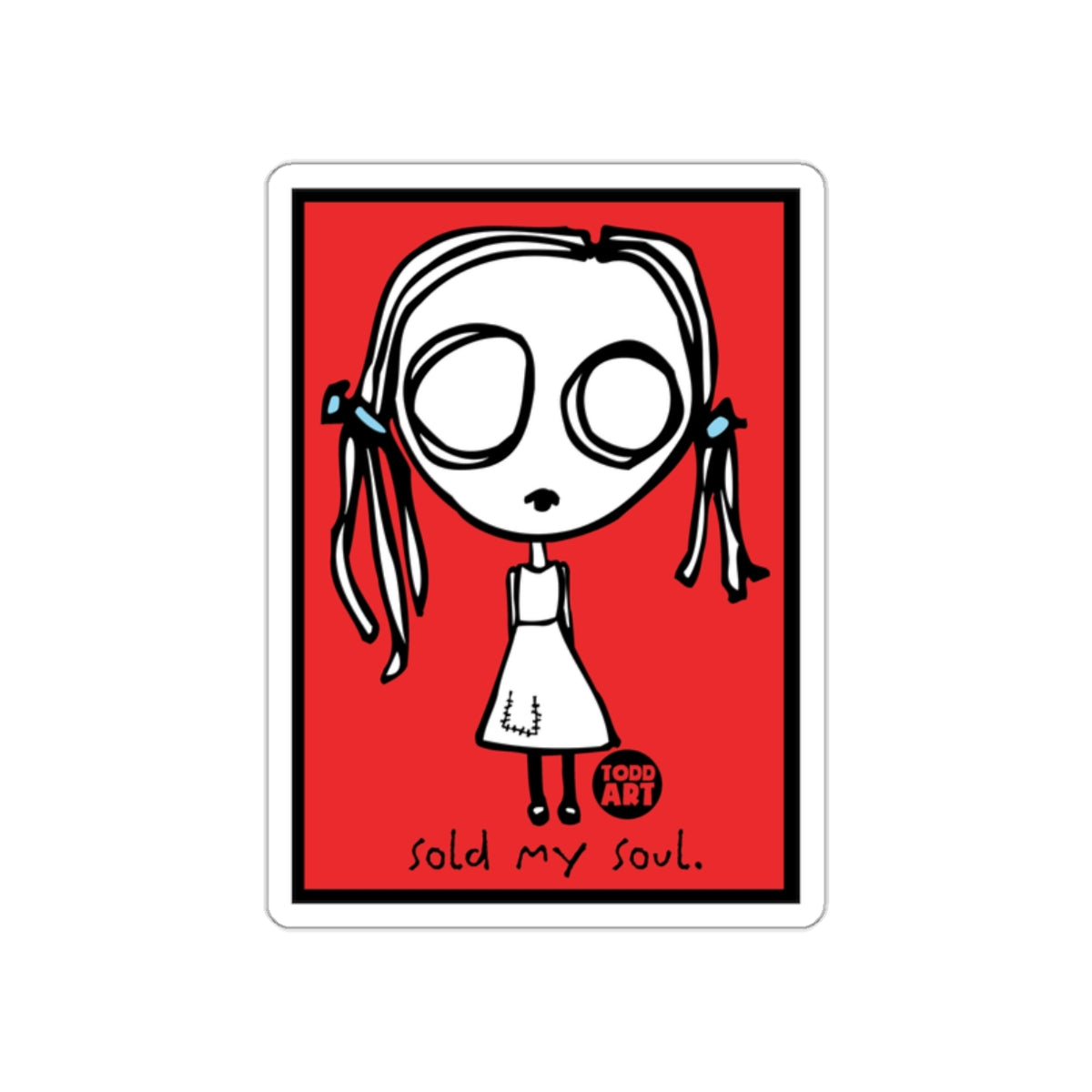 Sold My Soul Todd Art Character on Red Background