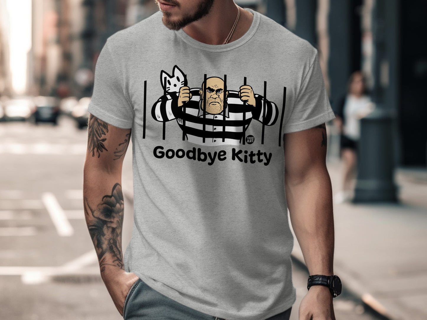 Goodbye Kitty Graphic T-Shirt for Comic Lovers