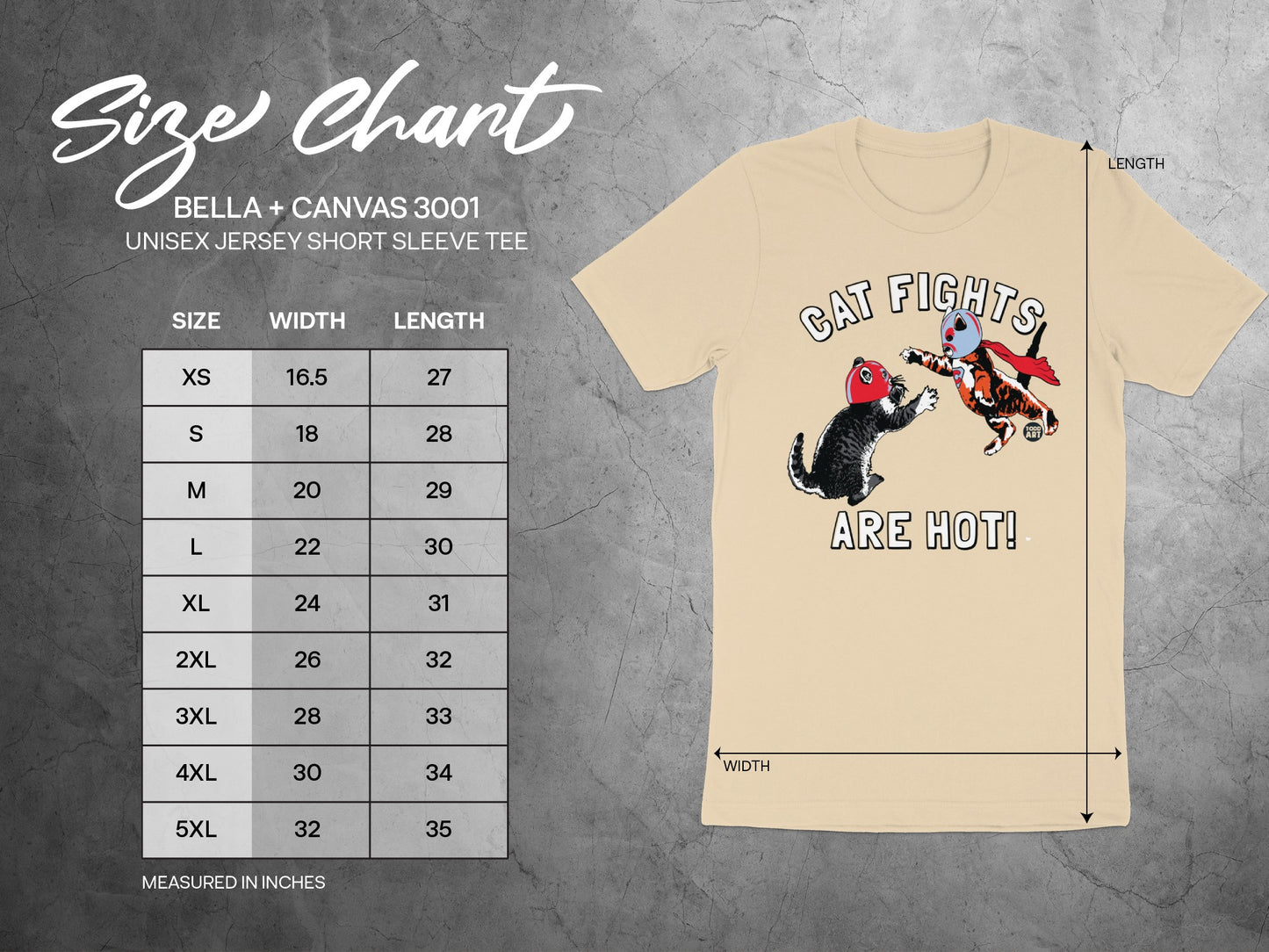 Cat Fights Are Hot Bella Canvas 3001 Unisex Tee