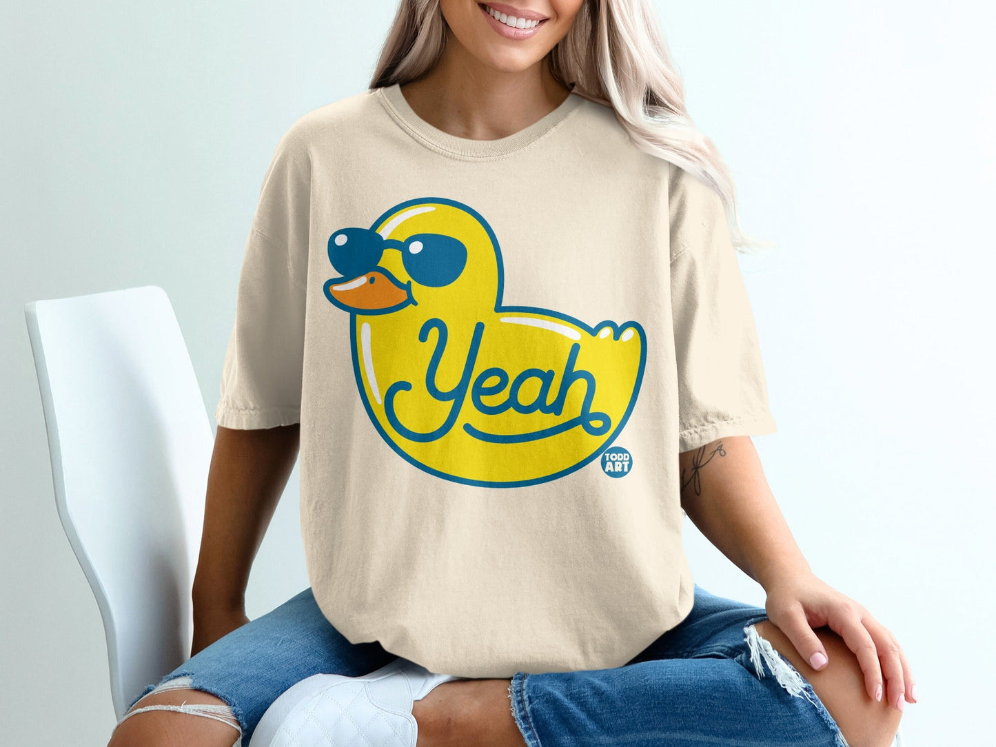 Yeah Sunglasses Duck Relaxed Fit Oversized Shirt