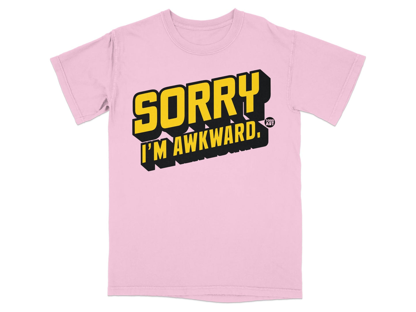 Sorry I'm Awkward Graphic T-Shirt for Casual Wear