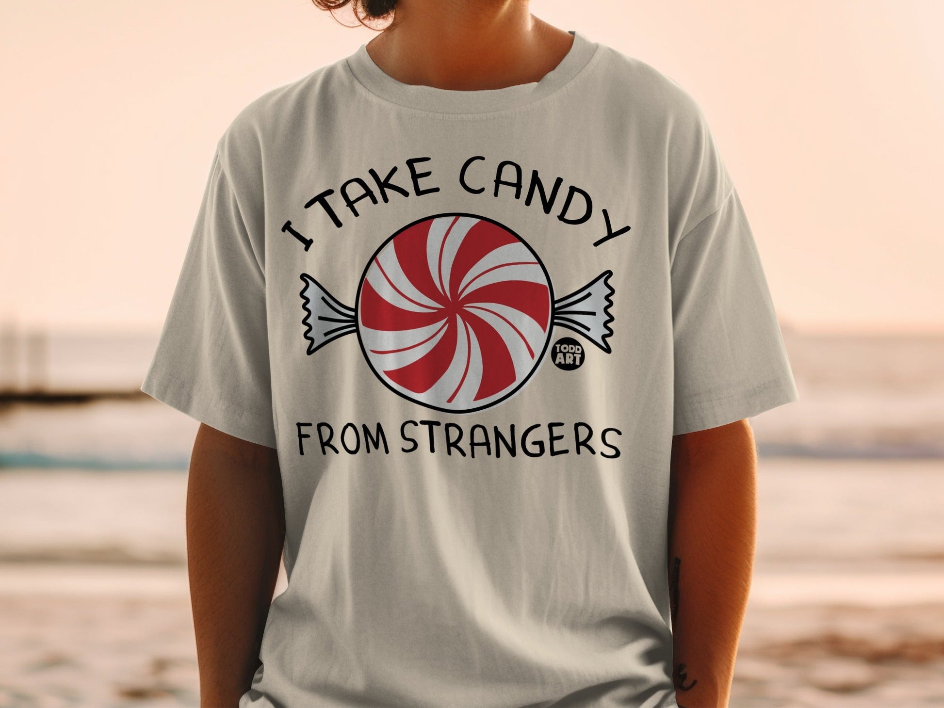 I Take Candy From Strangers Graphic Tee Shirt
