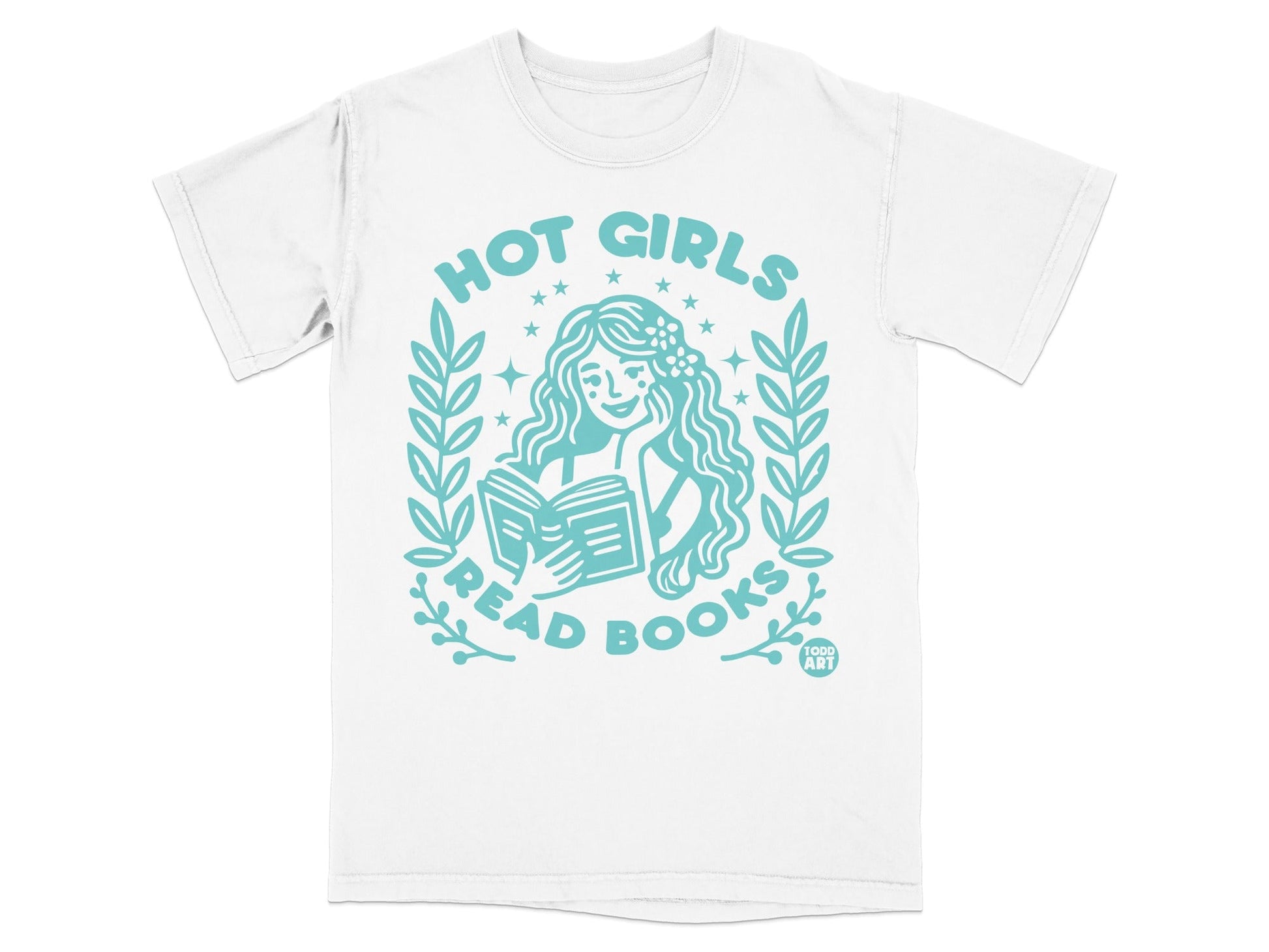 Hot Girls Read Books Graphic Design T-Shirt
