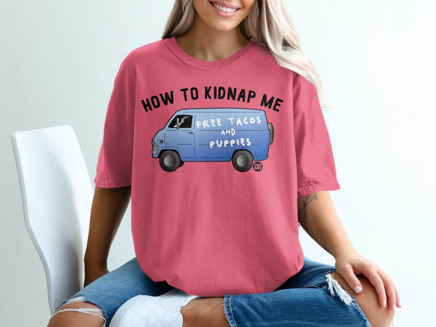 How to Kidnap Me Free Tacos and Puppies T-Shirt