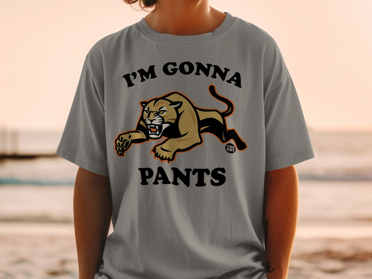 I'm Gonna Pant Leopard Graphic T-shirt