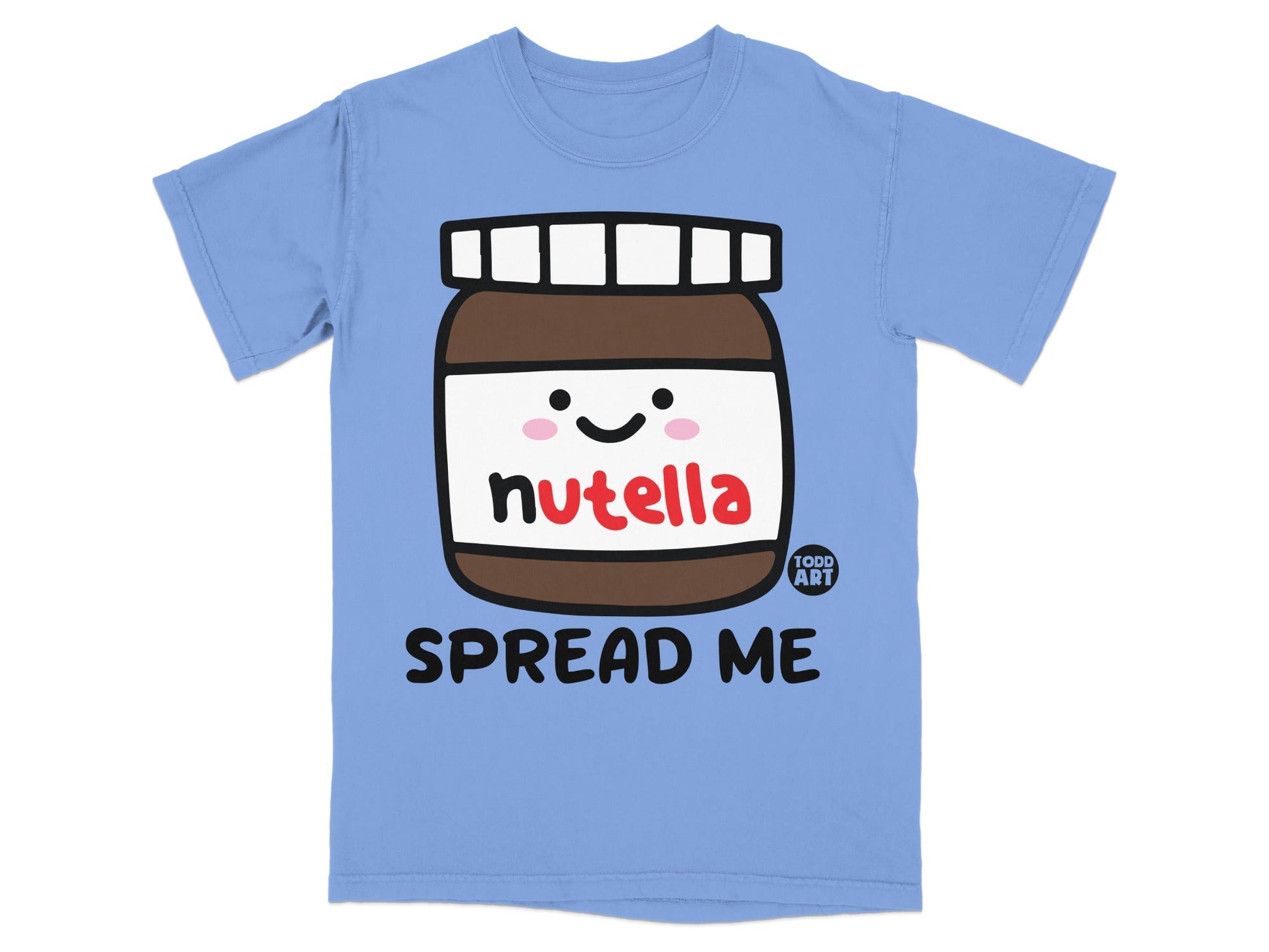 Cute Nutella Spread Me Graphic T-Shirt for Kids
