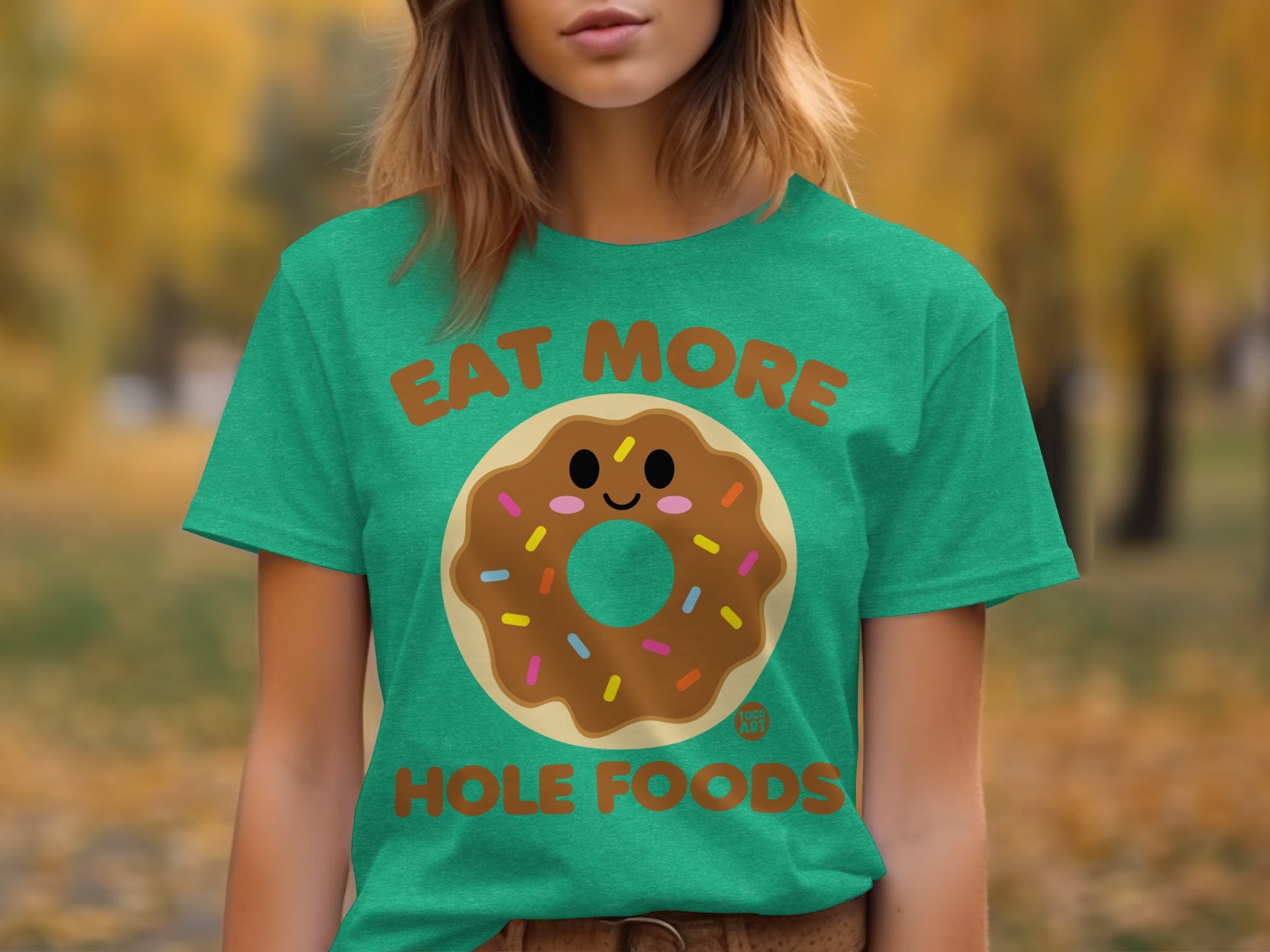 Eat More Hole Foods Funny Donut Design T-shirt