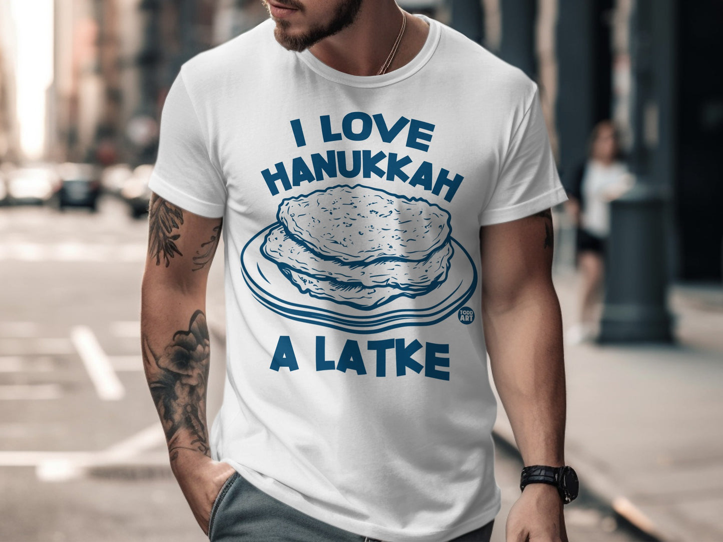 I Love Hanukkah a Latke Graphic T-Shirt Product