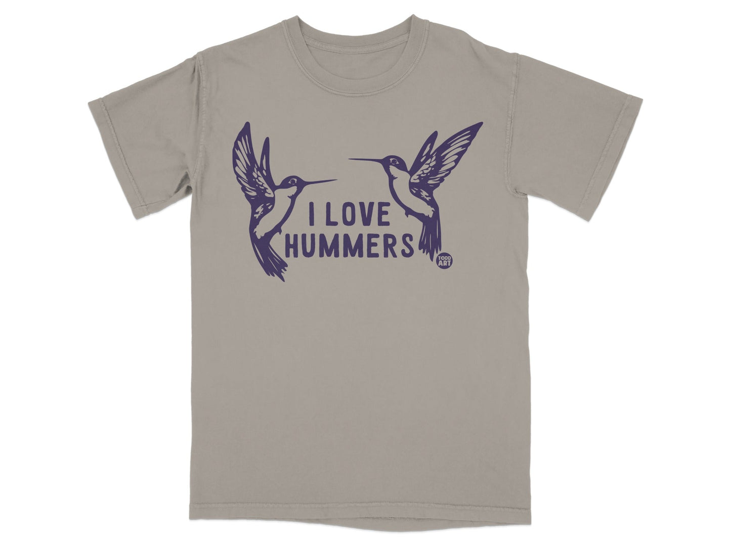 I Love Hummers Hummingbird Design Graphic T-shirt