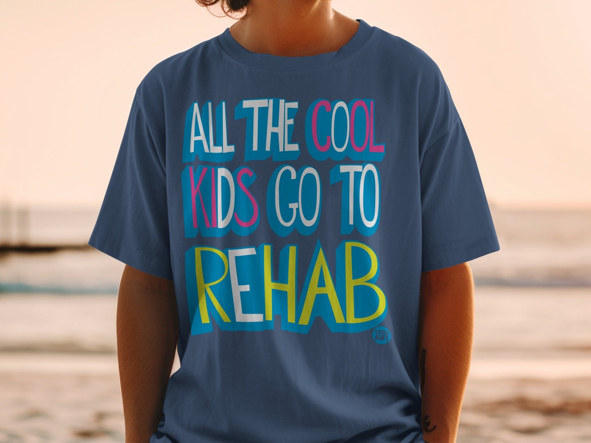 All The Cool Kids Go To Rehab Statement T-Shirt