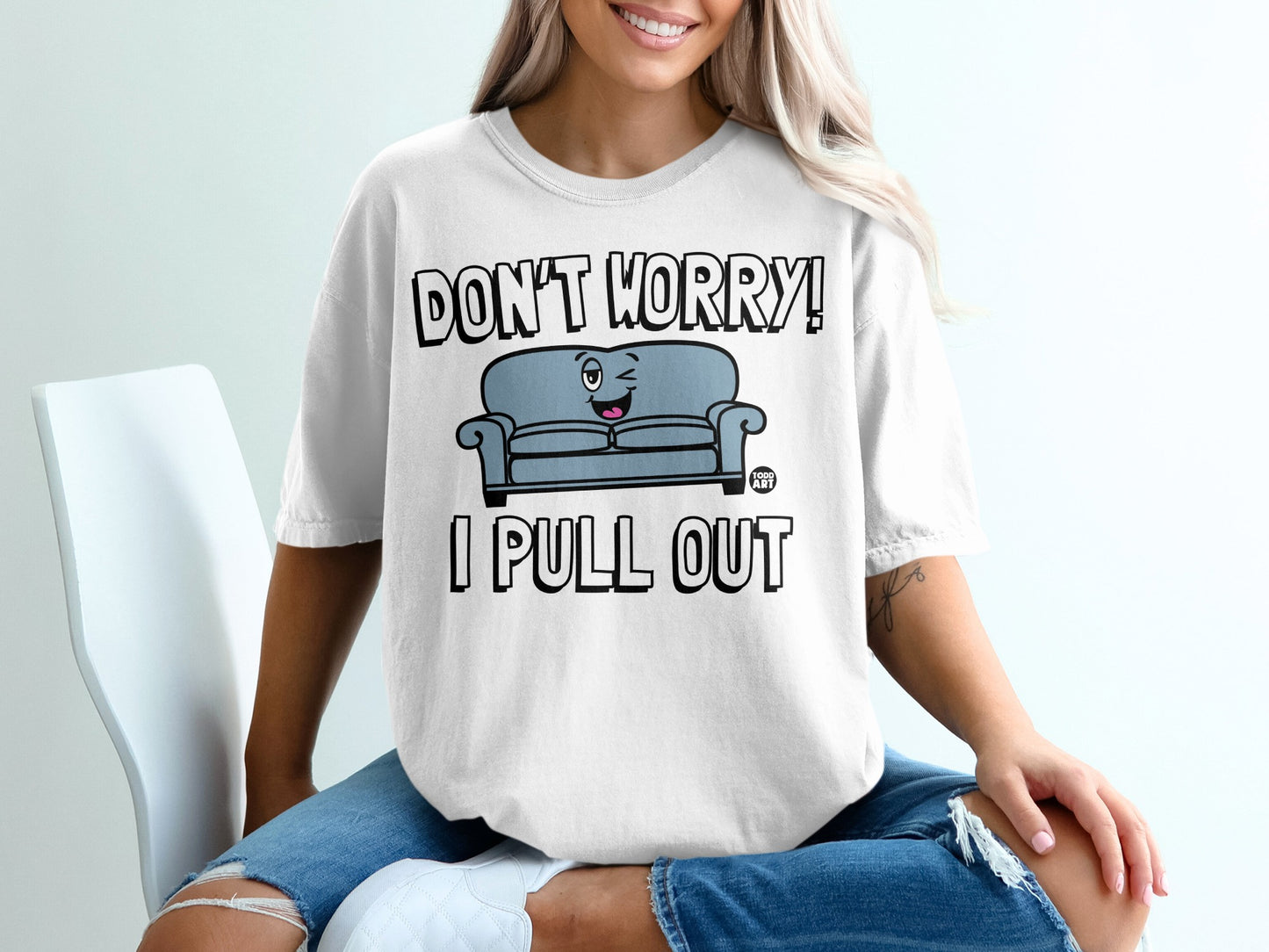 DON'T WORRY! I PULL OUT Winking Sofa product type