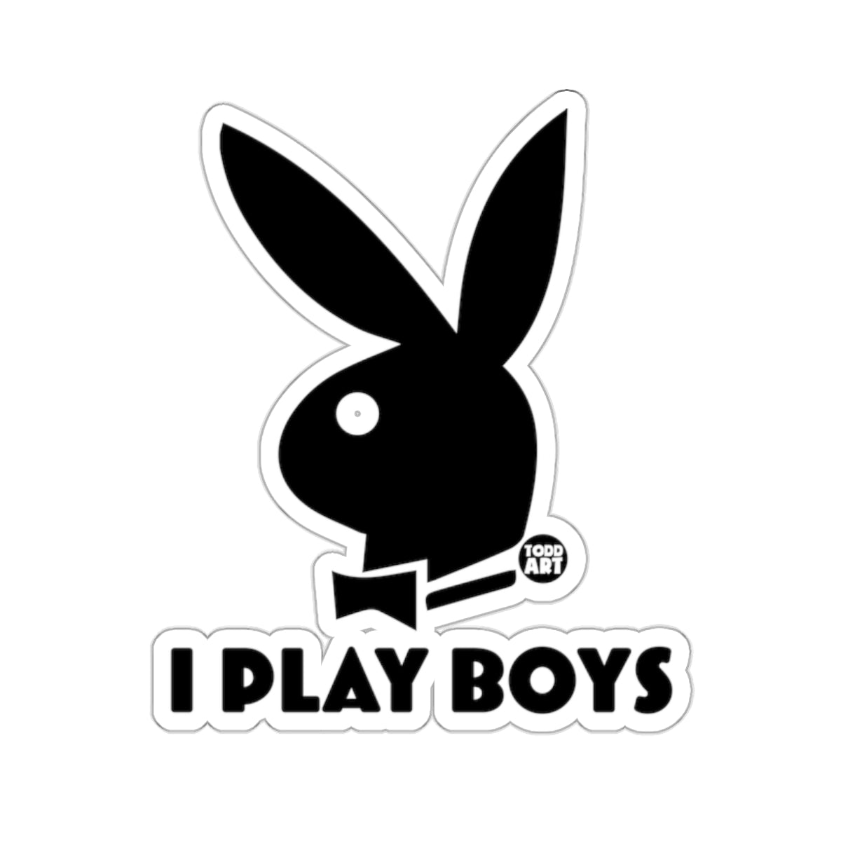 Black Bunny I PLAY BOYS Todd Art image 