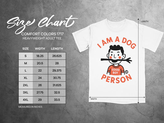 I Am a Dog Person Good Boy Graphic Tee Shirt